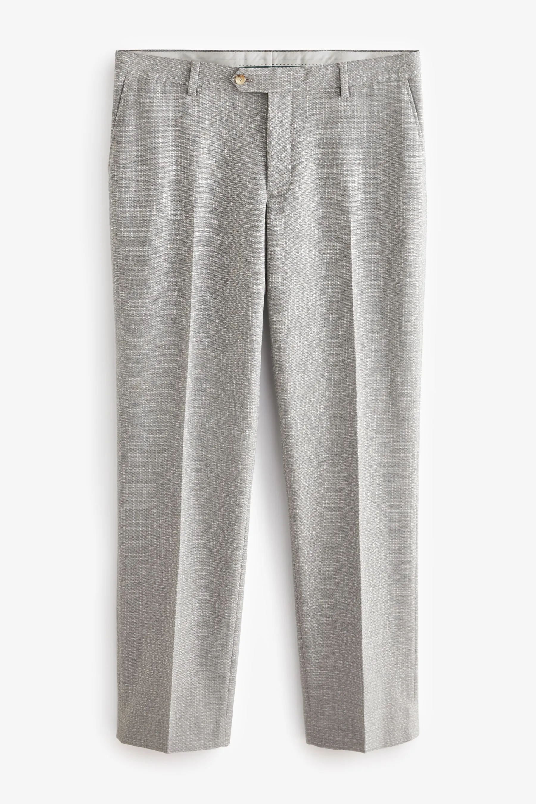 Grigio  - Vestibilità sartoriale - Pantaloni da completo testurizzato