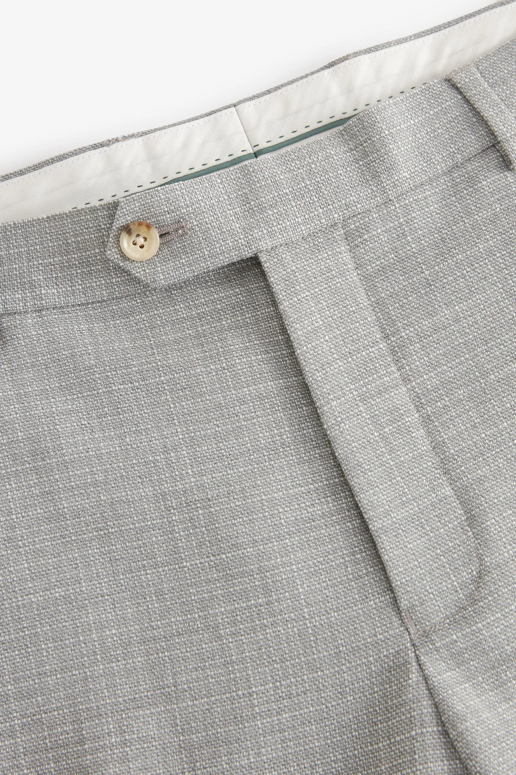 Grigio  - Vestibilità sartoriale - Pantaloni da completo testurizzato
