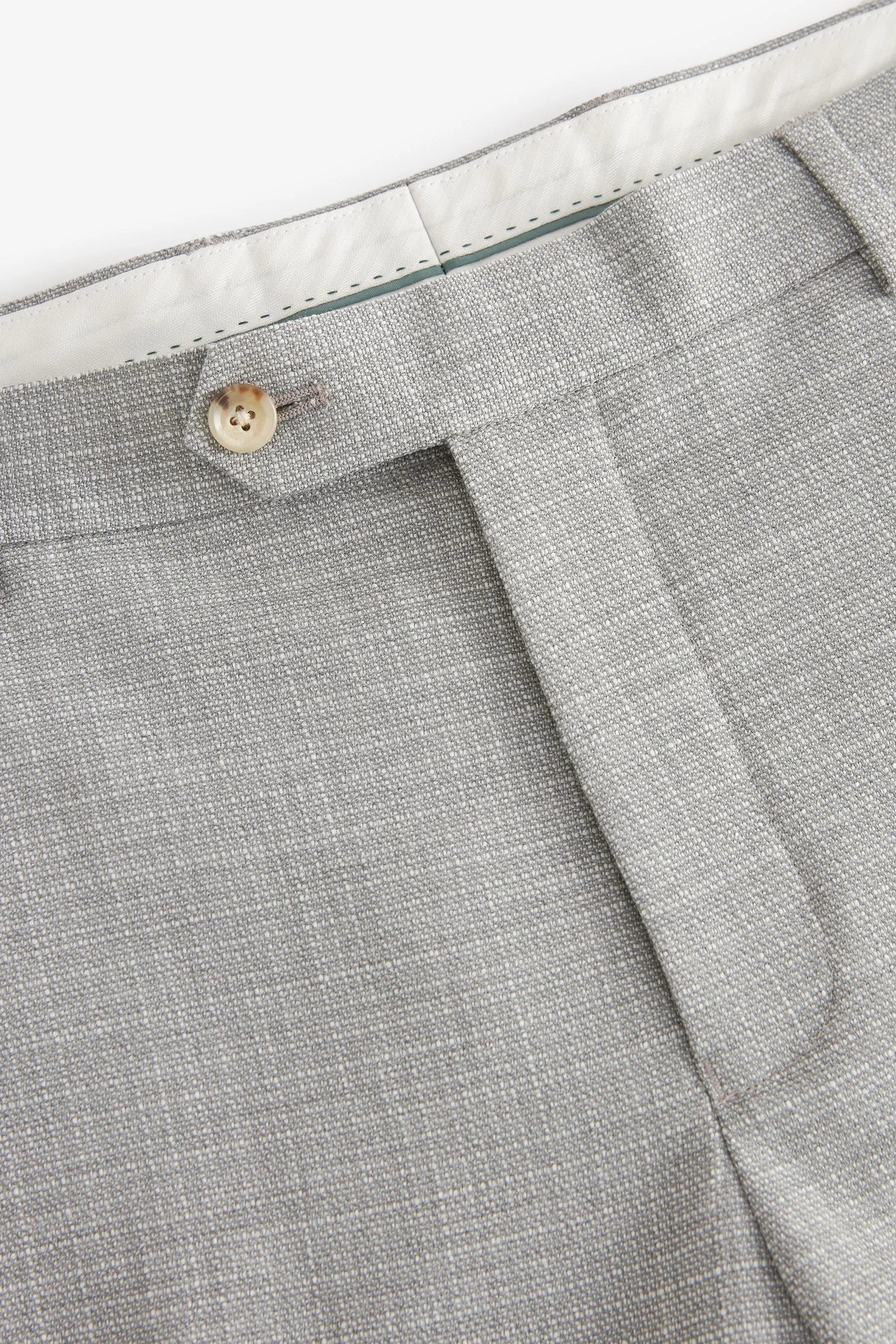 Grigio  - Vestibilità sartoriale - Pantaloni da completo testurizzato