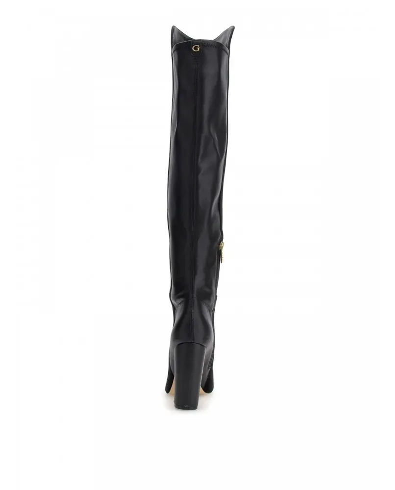 GUESS FL8SEASUE11 stivale tacco pelle nero
