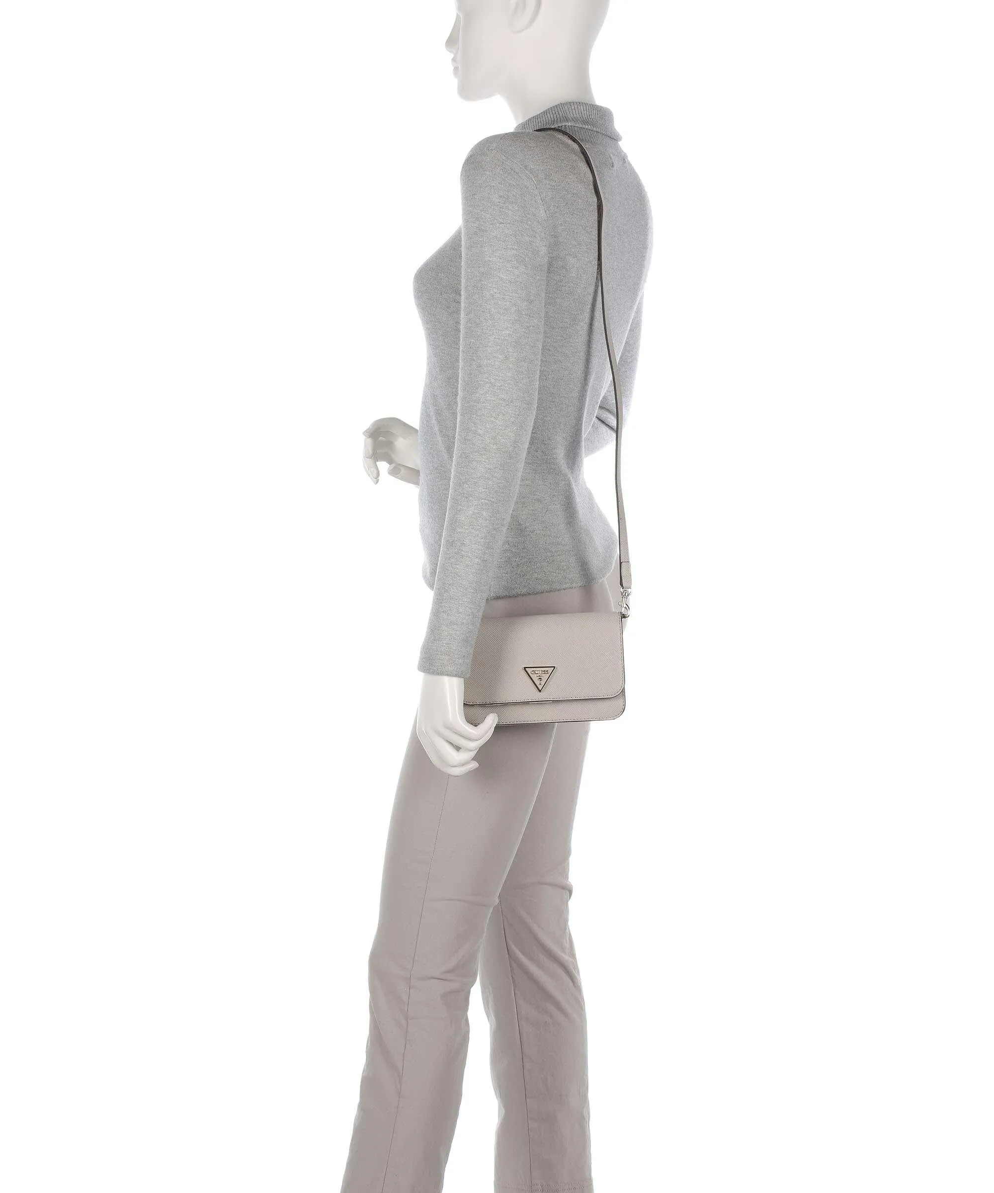  Guess Laurel Borsa a tracolla pelle sintetica taupe  