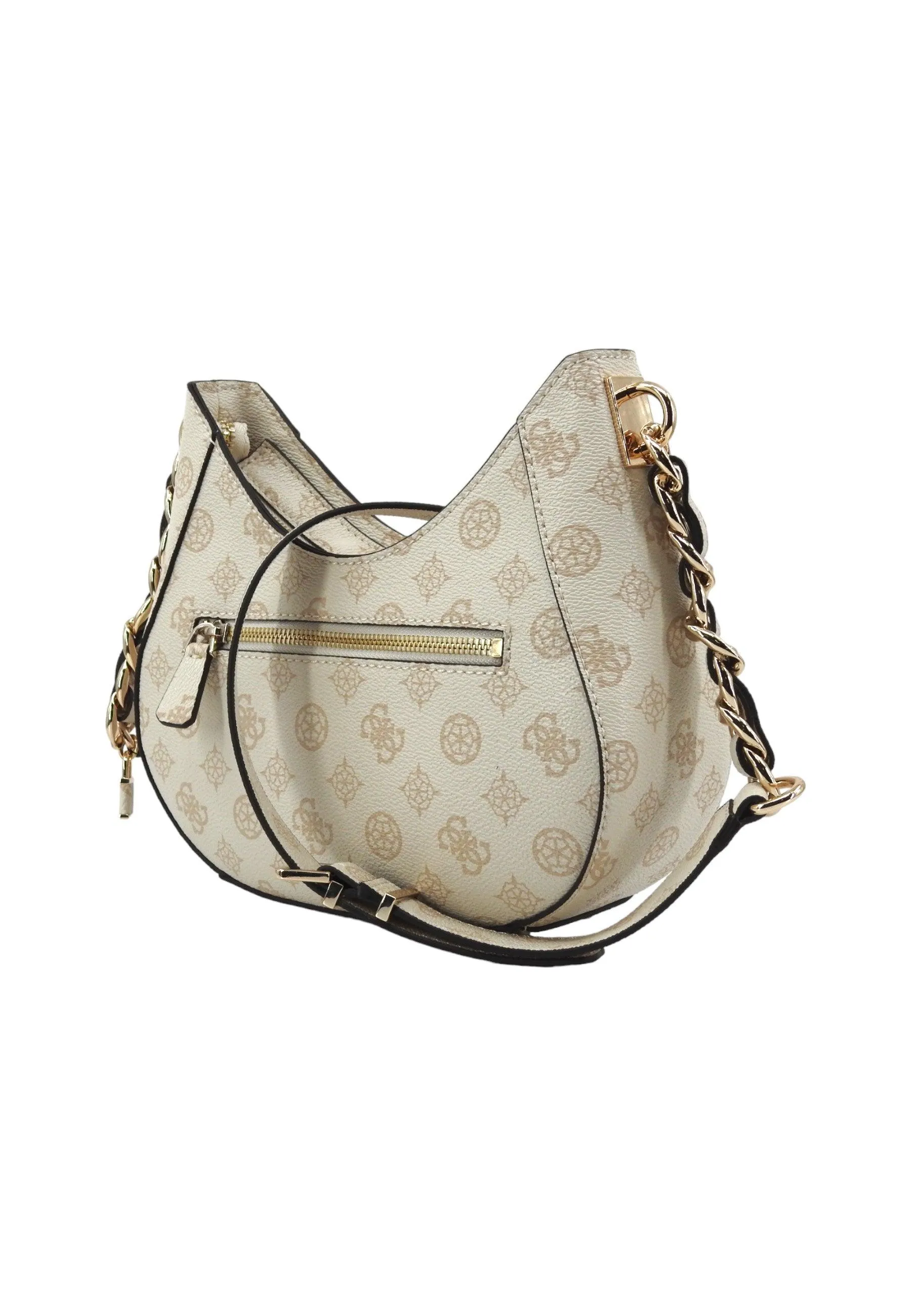 GUESS Nelka Borsa Tracolla Donna Cream Logo PG930712