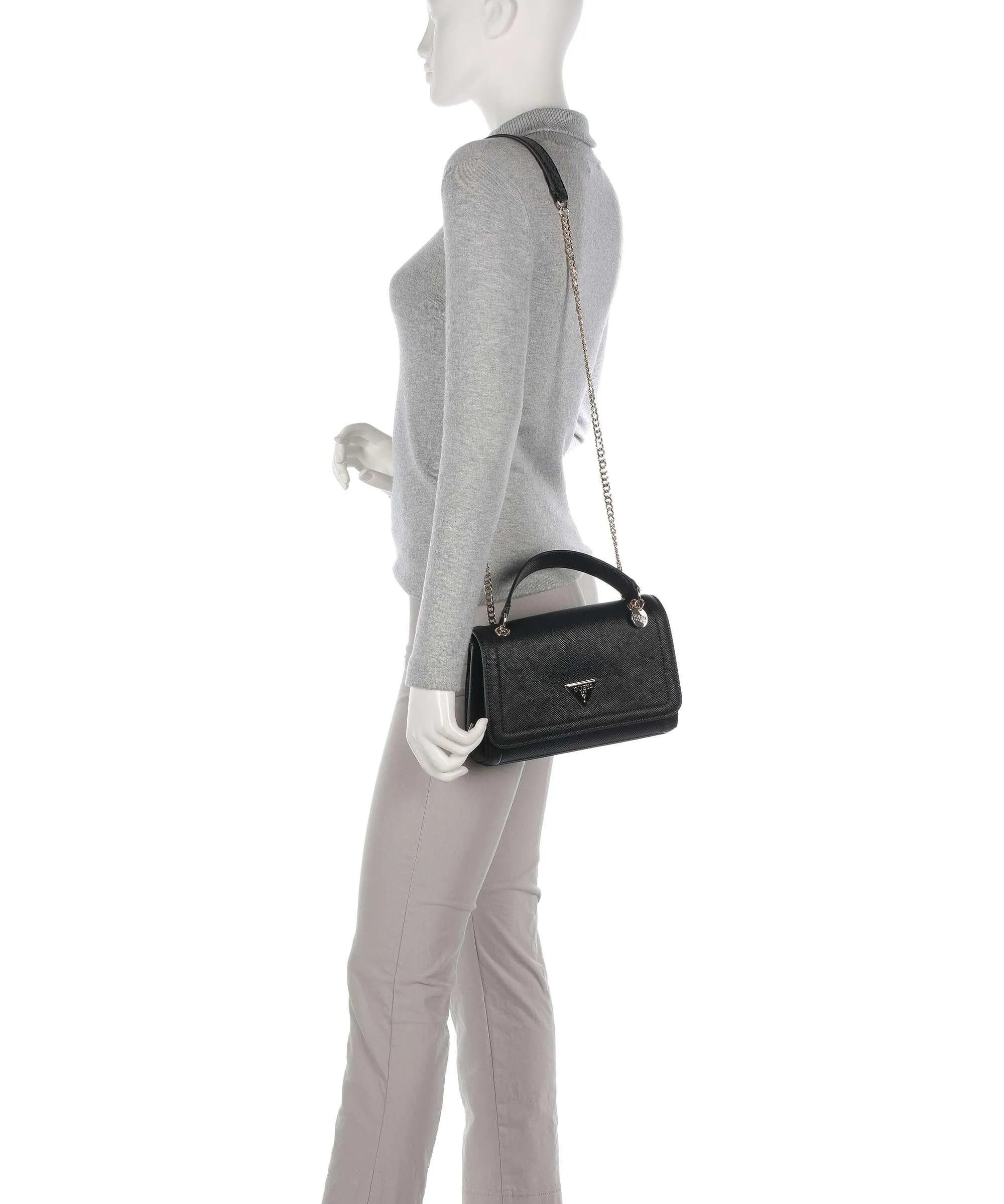  Guess Noelle Borsa a spalla pelle sintetica nero  