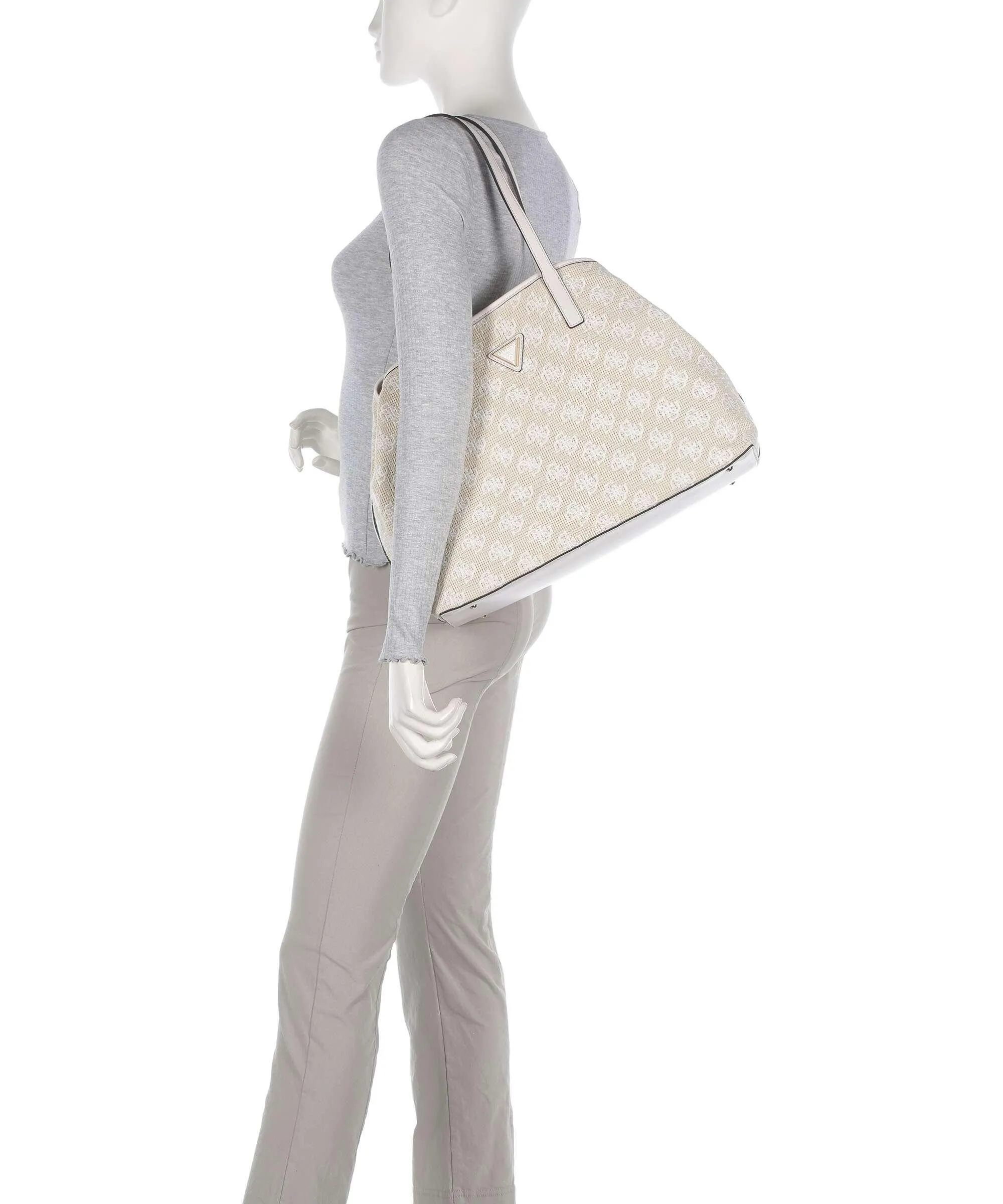  Guess Vikky Borsa shopper cotone avorio  