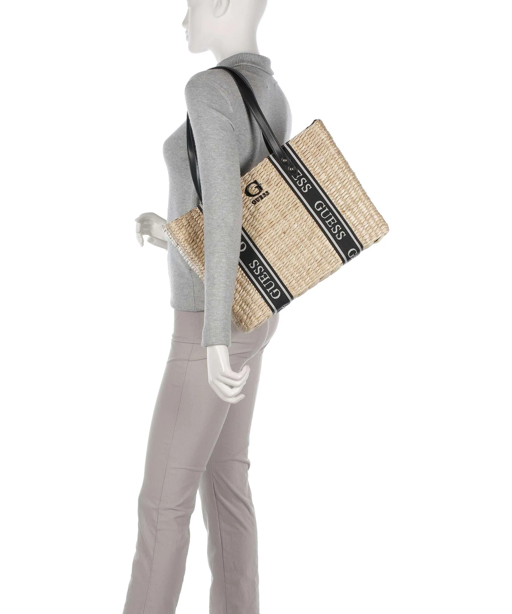  Guess Xandra Borsa shopper libro beige  
