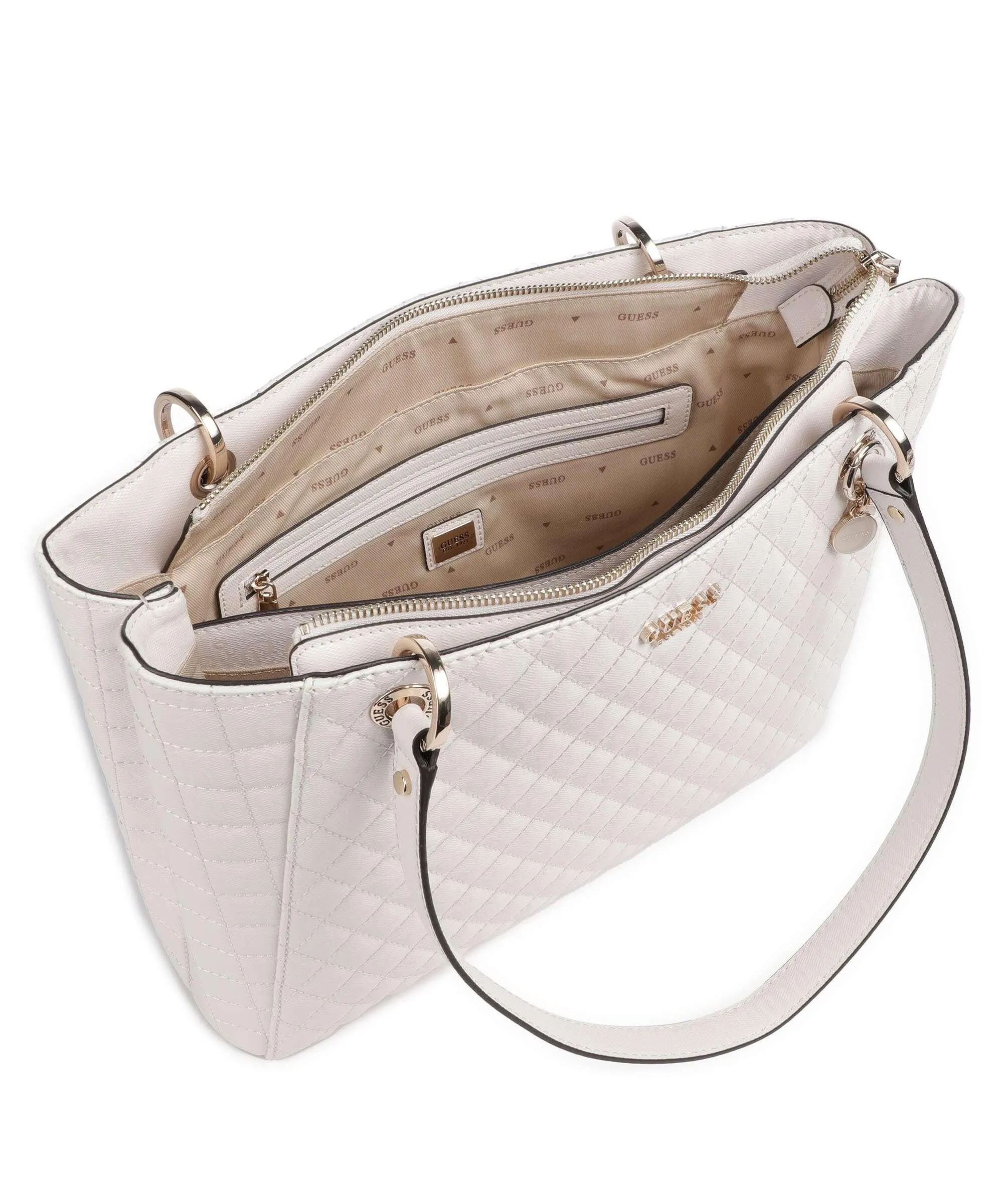  Guess Yarmilla Borsa shopper pelle sintetica bianco  
