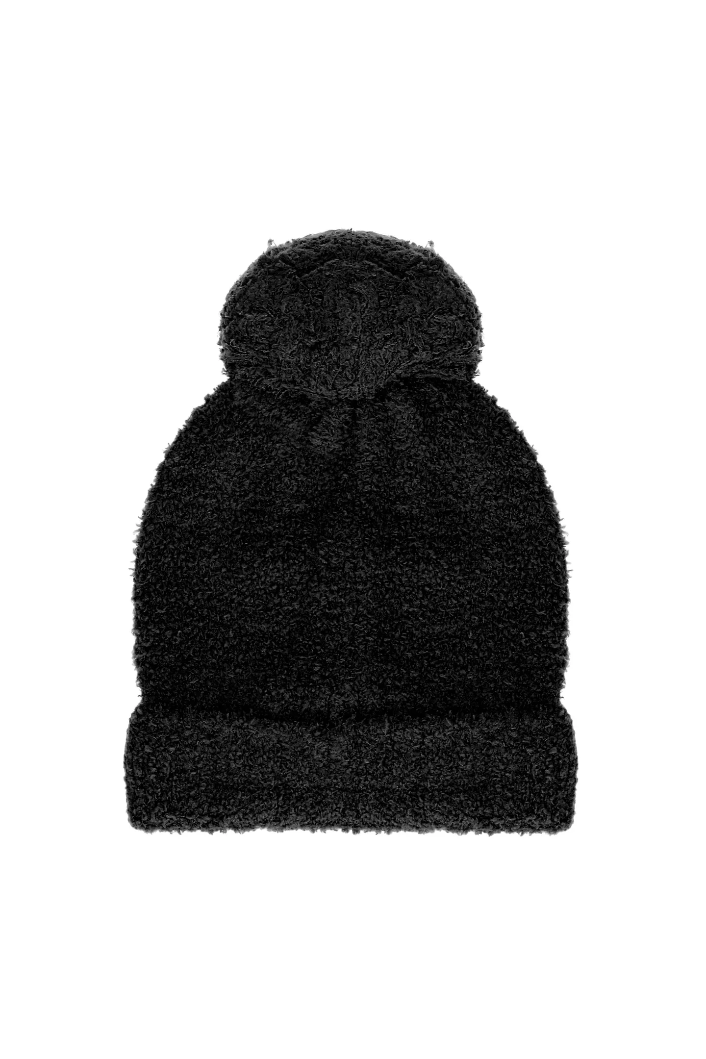 Hat with Pon Pon and Liu Jo Logo / Black