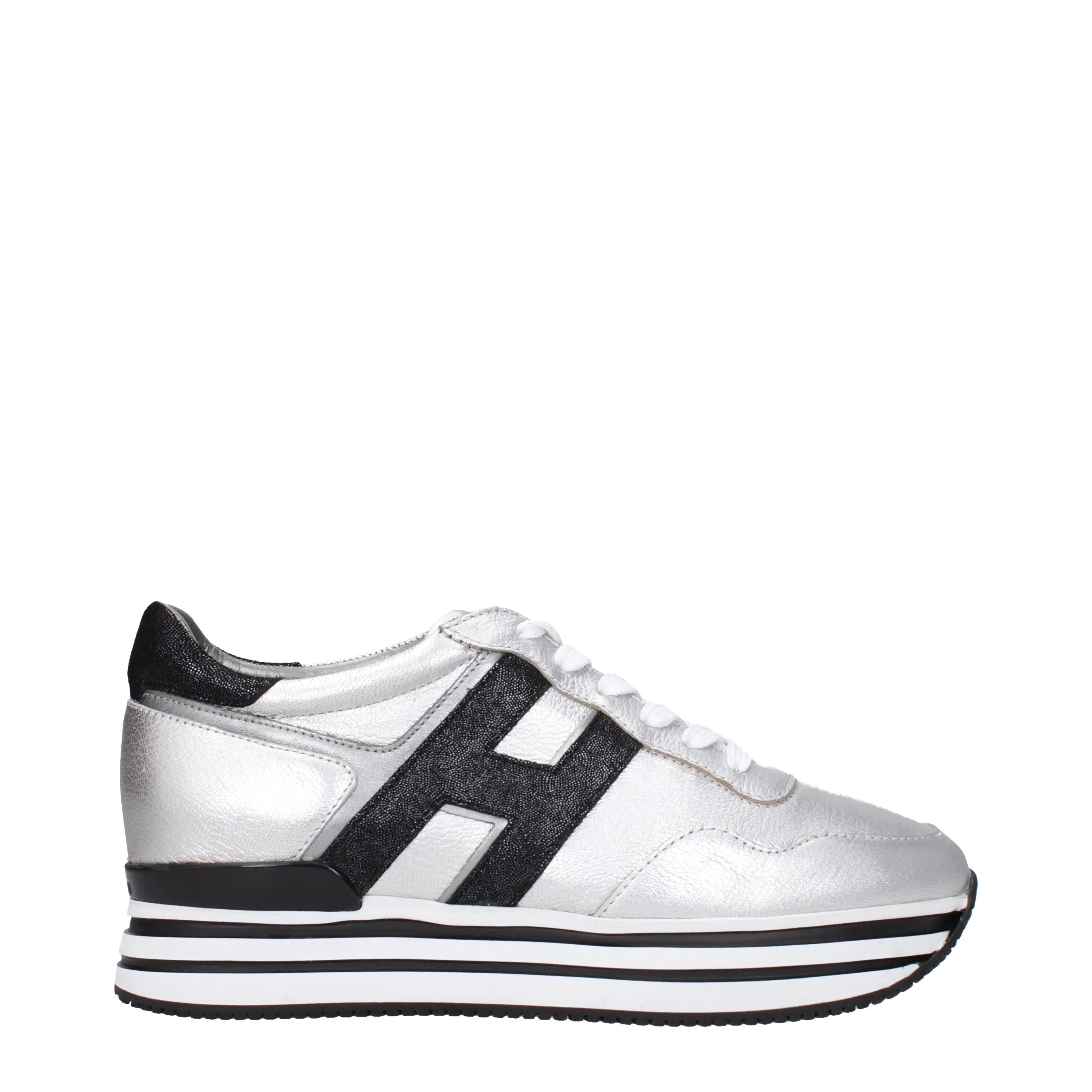 Hogan Sneakers Donna Pelle Argento