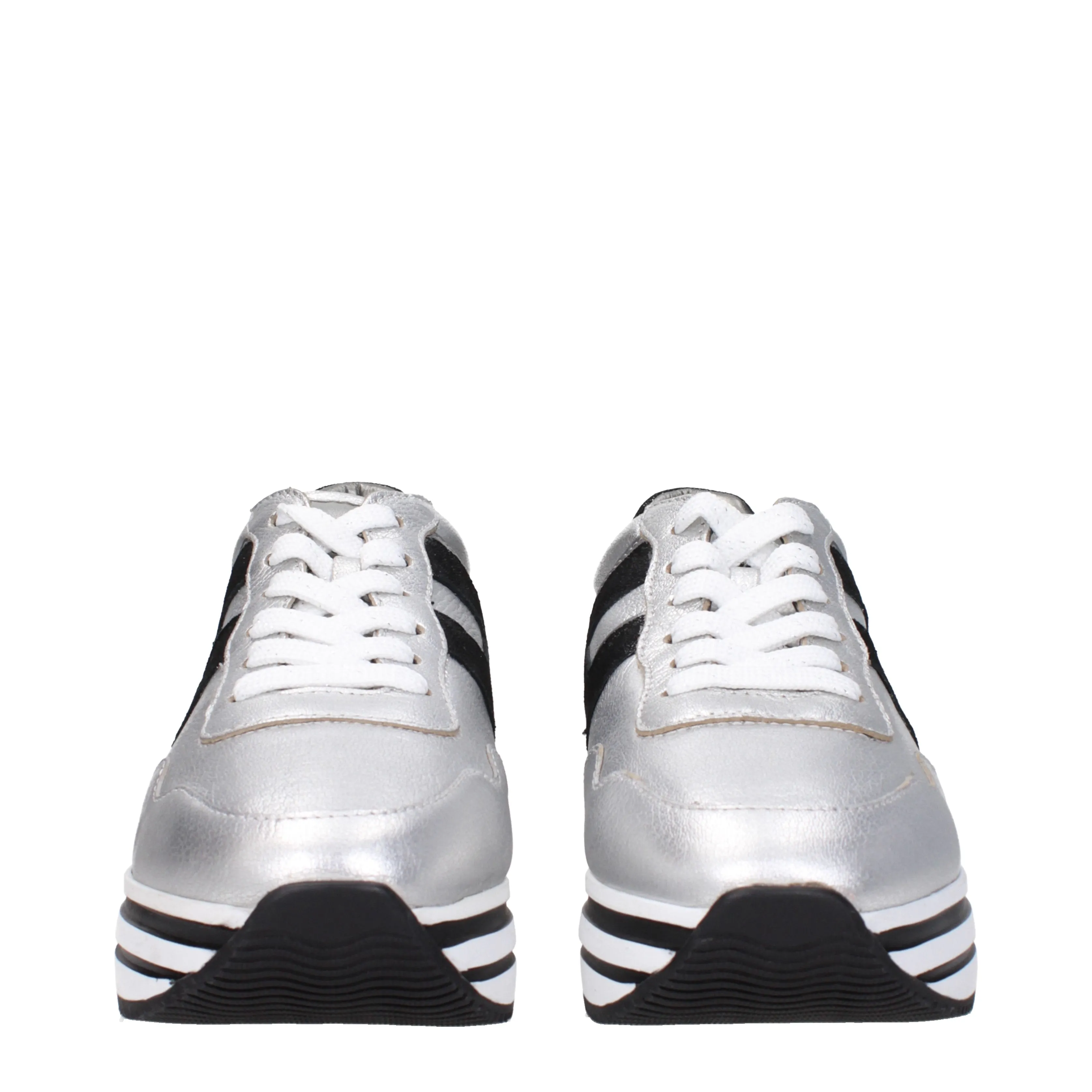 Hogan Sneakers Donna Pelle Argento