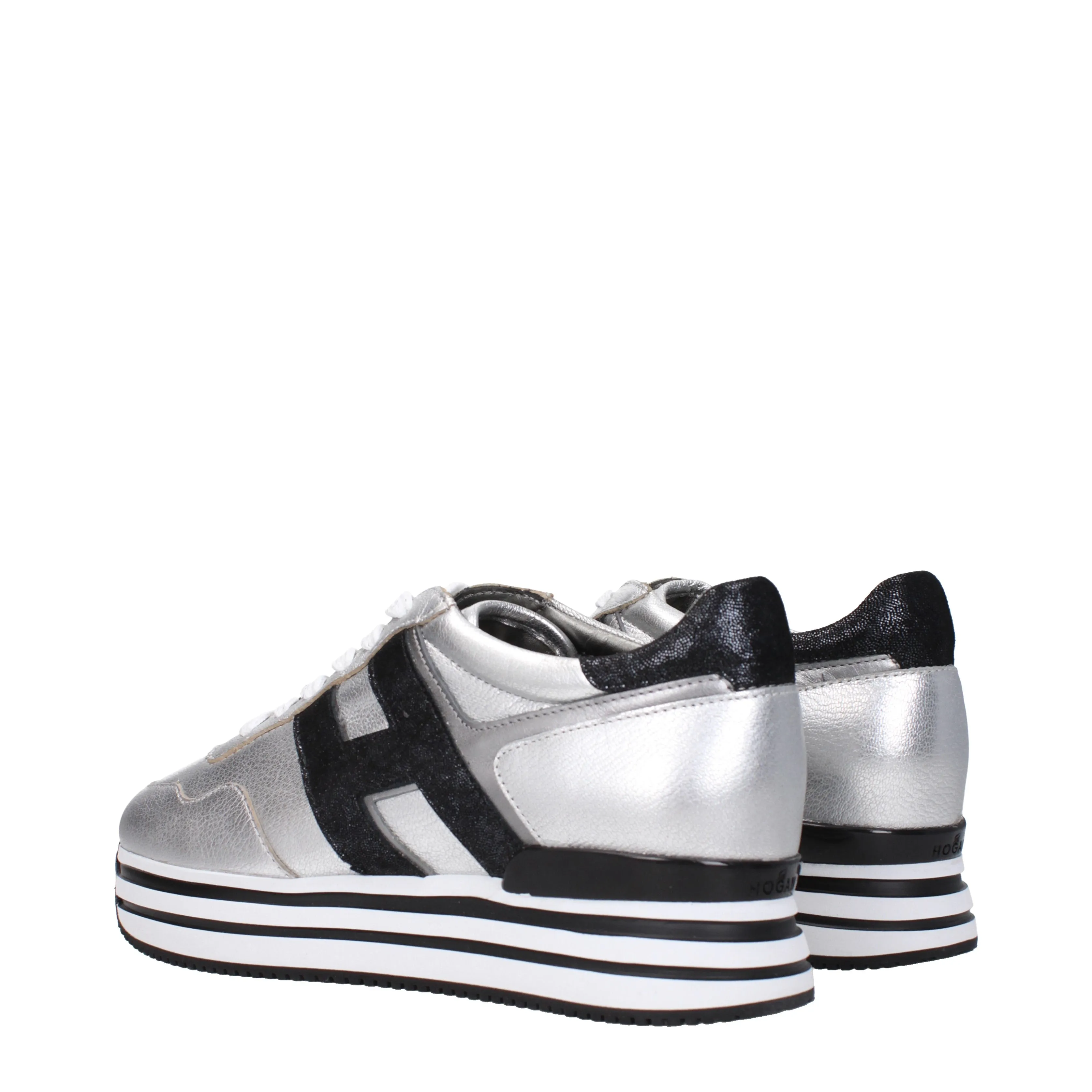 Hogan Sneakers Donna Pelle Argento
