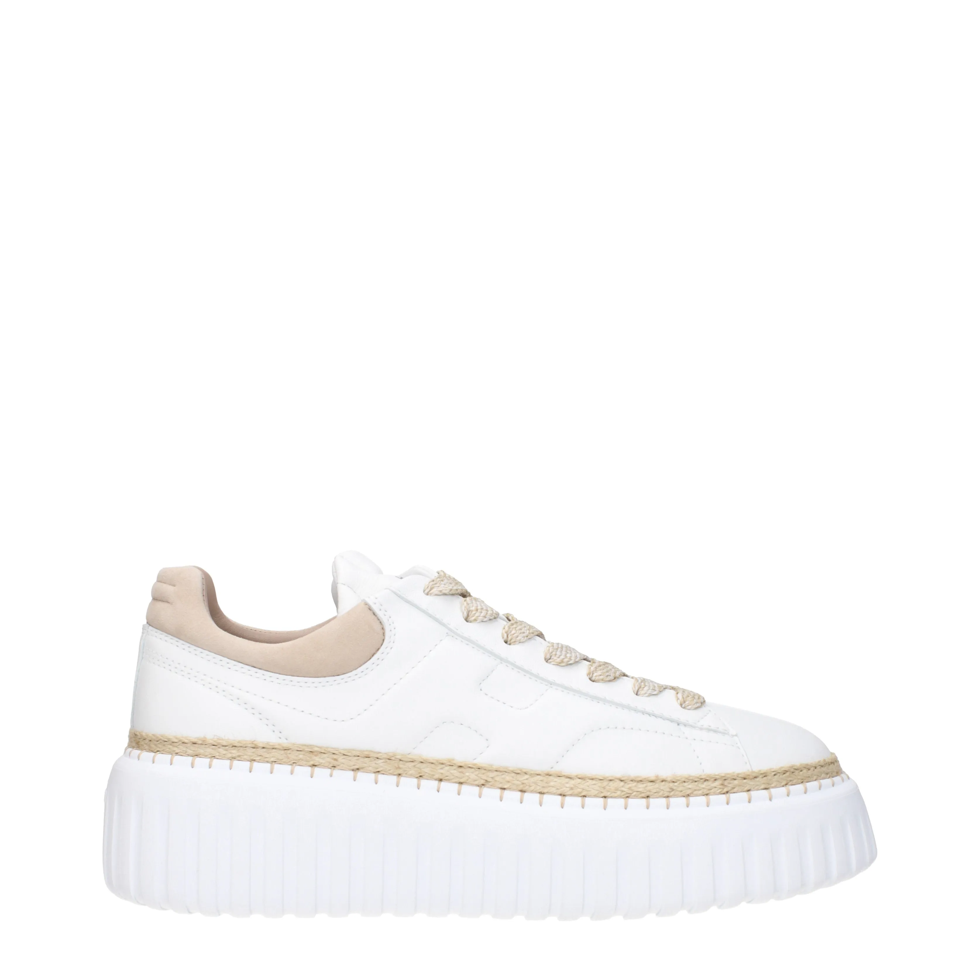 Hogan Sneakers H stripes Donna Pelle Bianco/Avorio