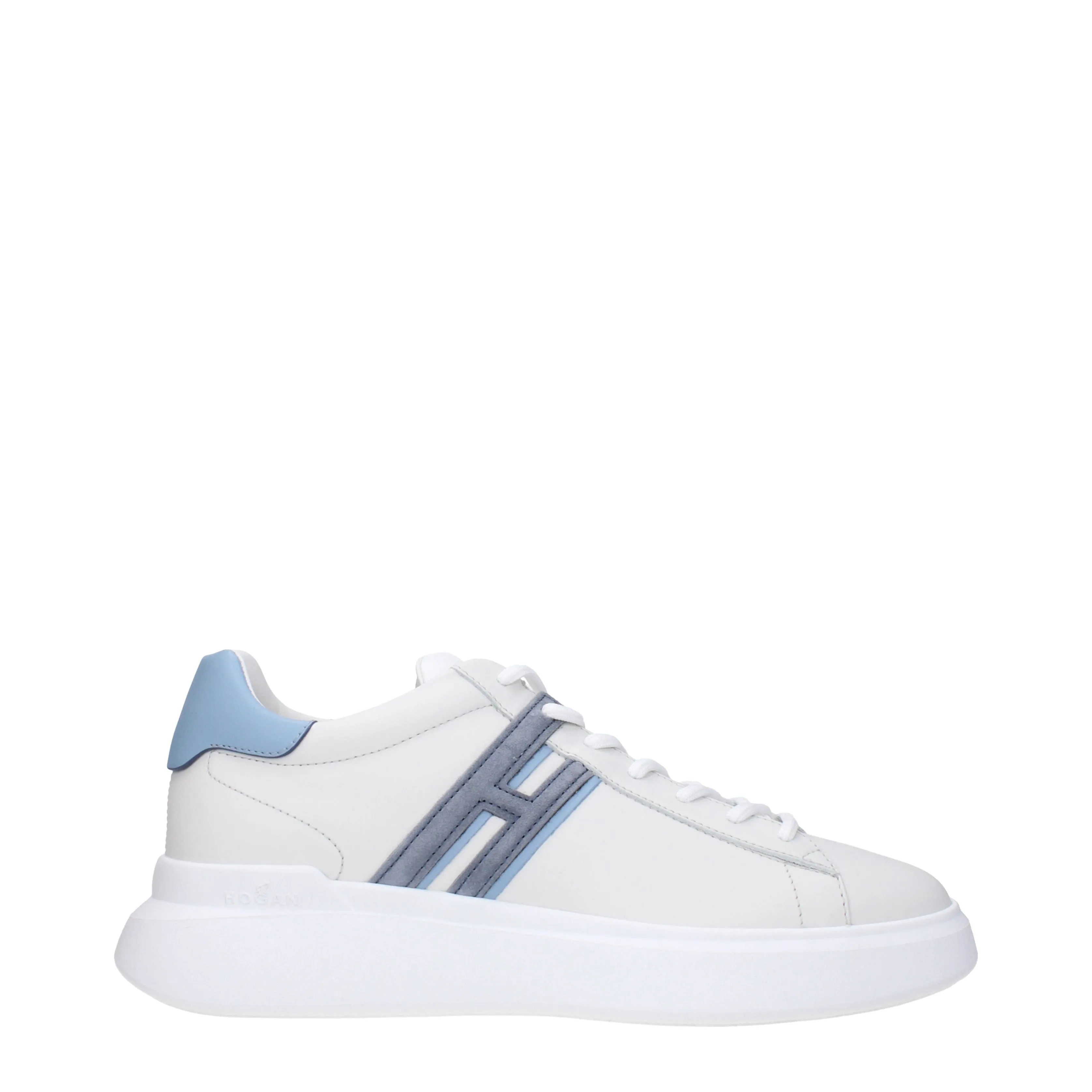 Hogan Sneakers H580 memory foam Uomo Pelle Bianco/Fiordaliso