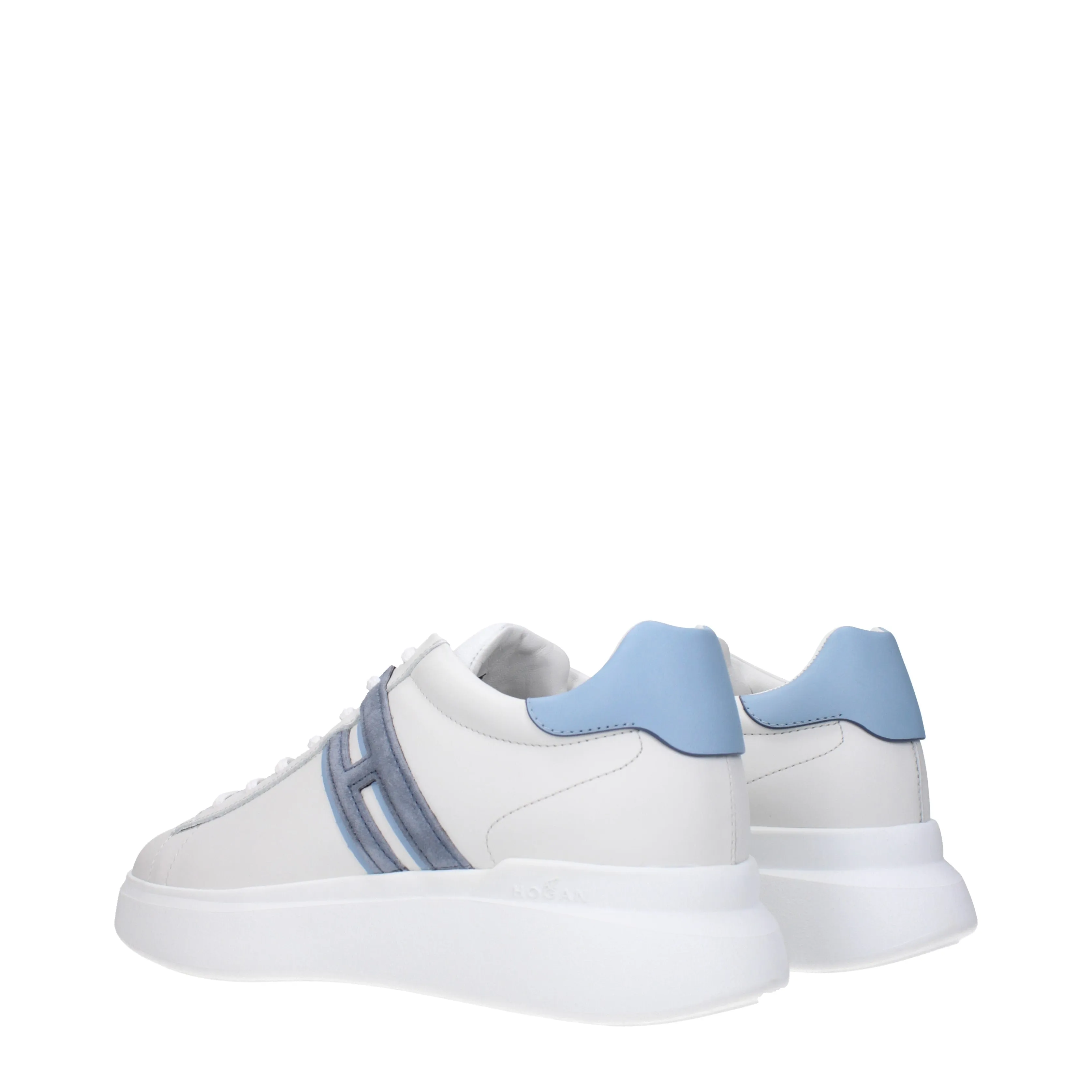 Hogan Sneakers H580 memory foam Uomo Pelle Bianco/Fiordaliso