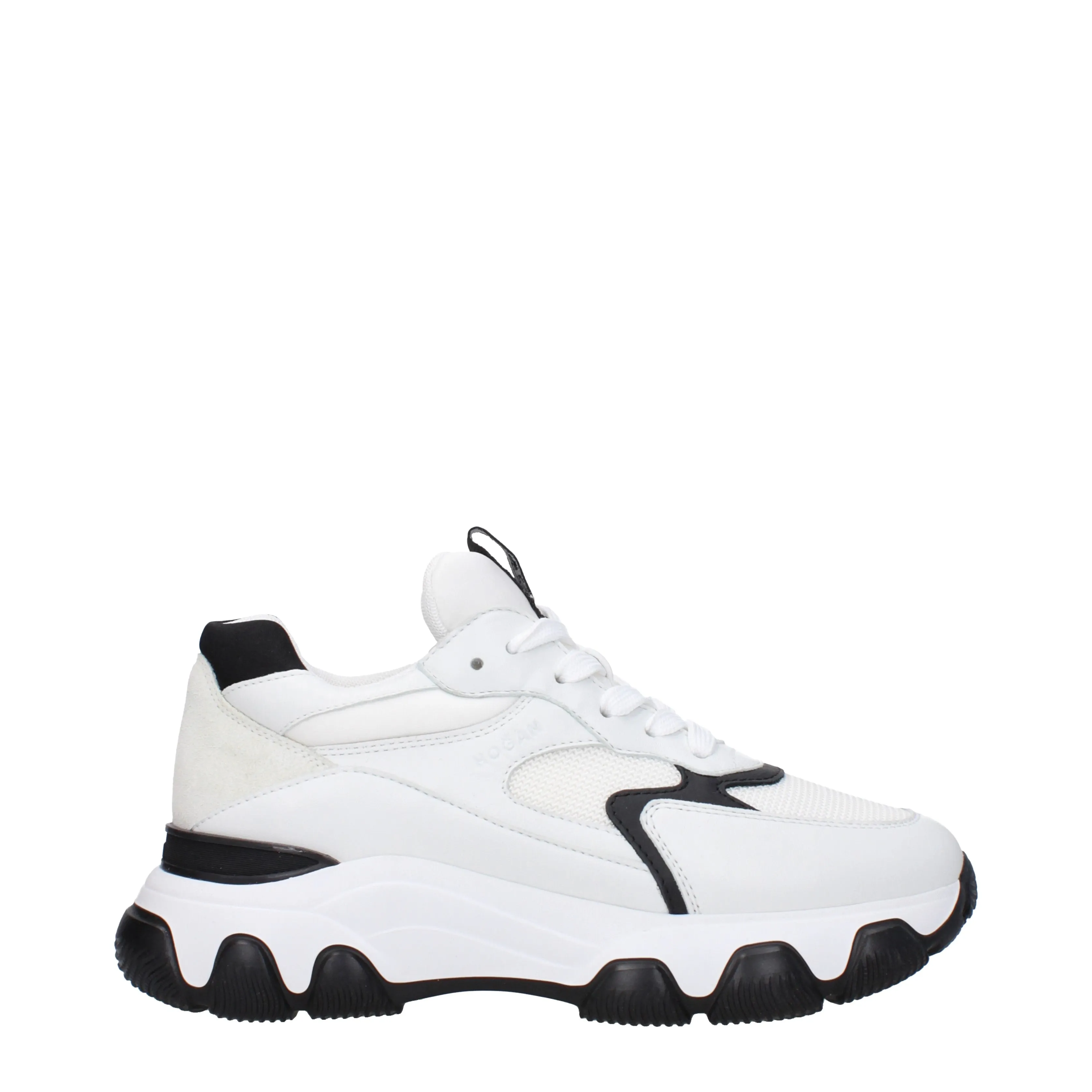 Hogan Sneakers Hyperactive Donna Pelle Bianco/Nero