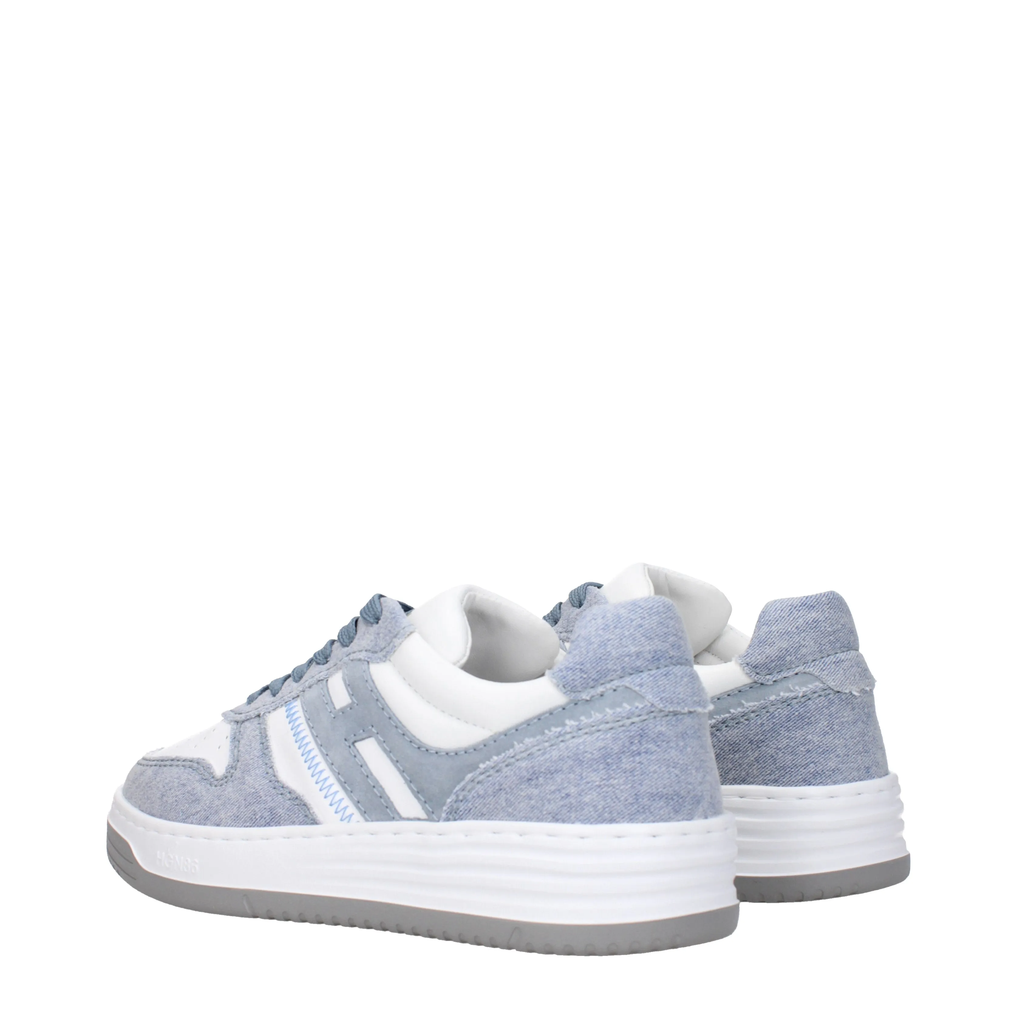 Hogan Sneakers Memory foam Donna Pelle Celeste/Bianco