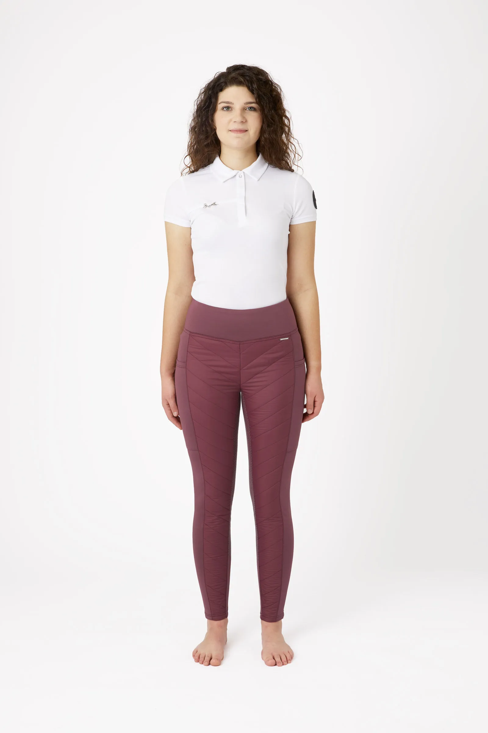 Horze Isla Leggins da equitazione imbottiti con full seat, da donna