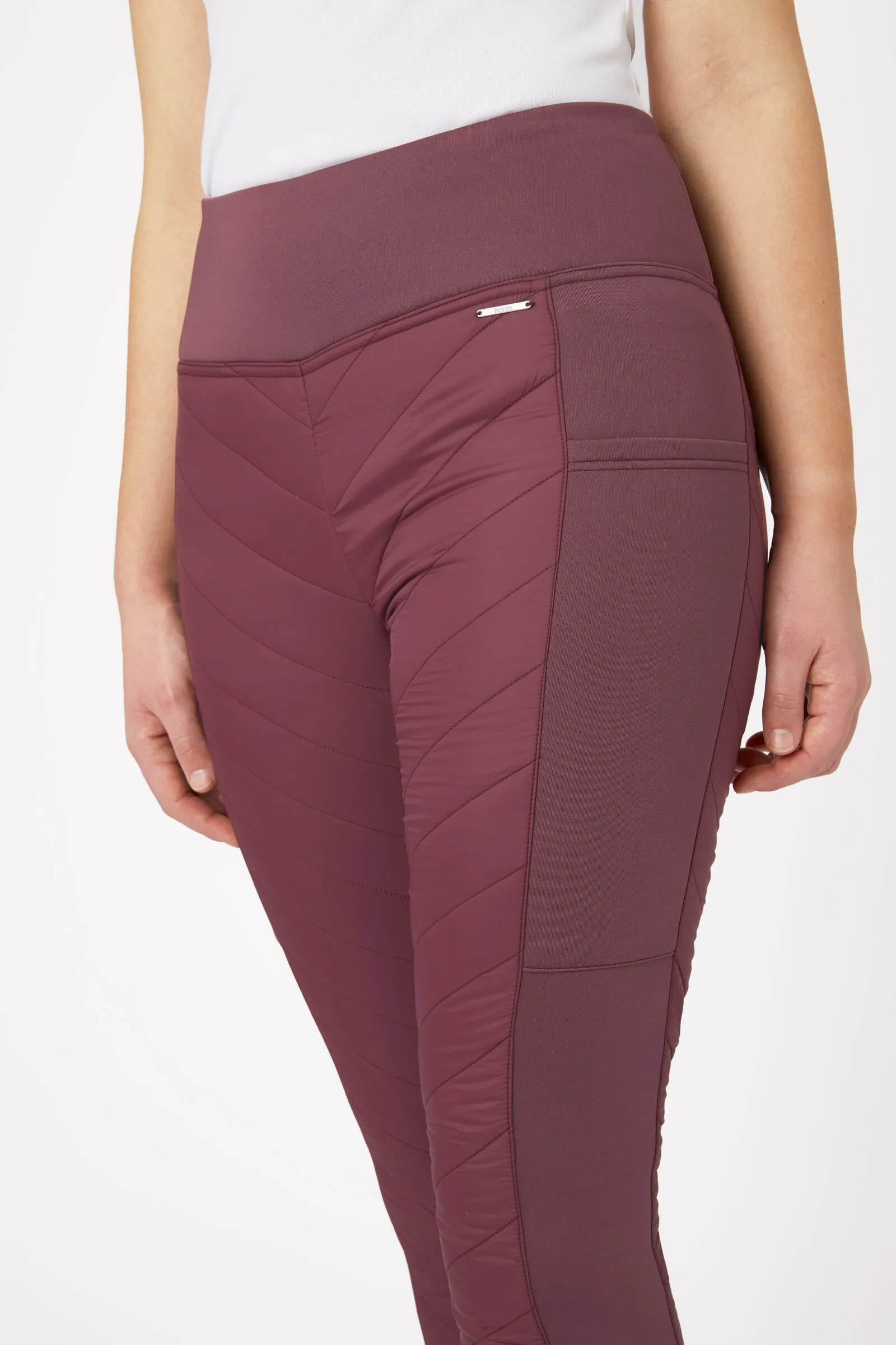 Horze Isla Leggins da equitazione imbottiti con full seat, da donna
