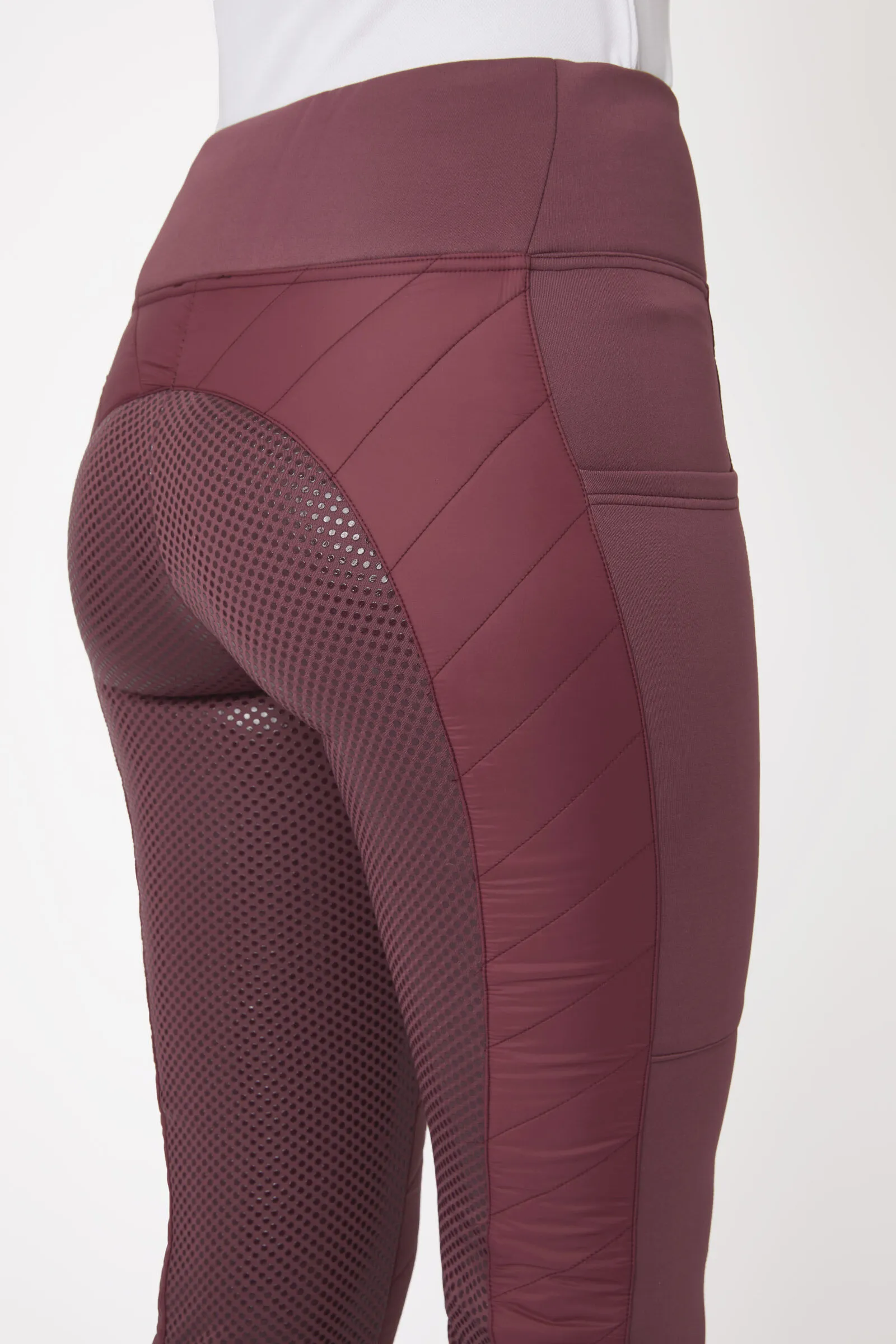 Horze Isla Leggins da equitazione imbottiti con full seat, da donna