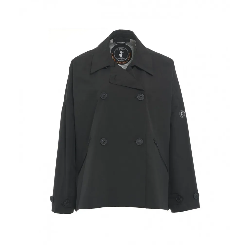 Impermeabile Ina oversize nero