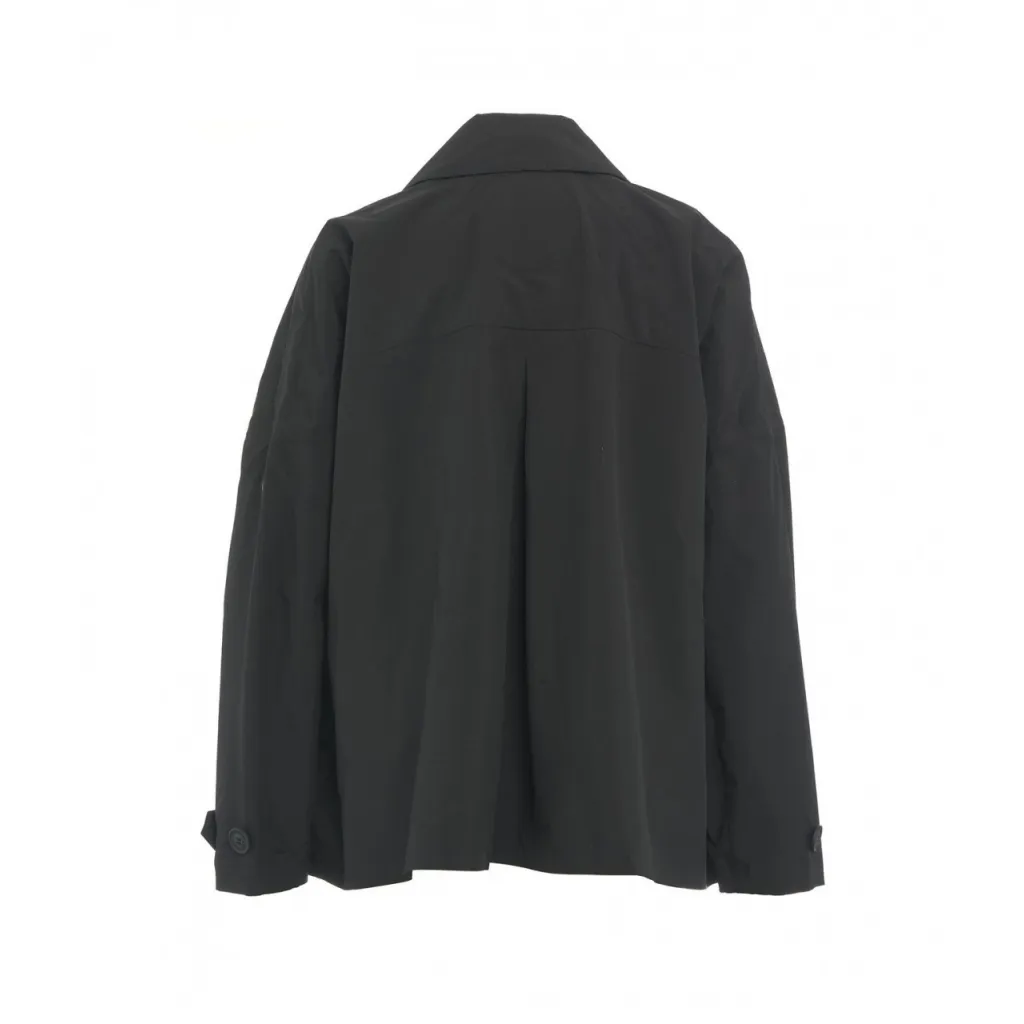 Impermeabile Ina oversize nero