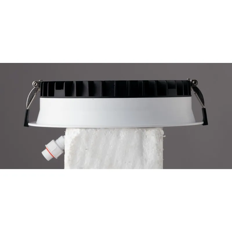 Incasso LED dc24v bianco in alluminio 12w 1120lm rgbw 12x12x4,7cm