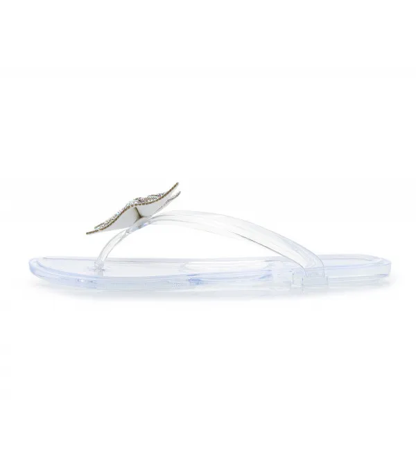 Infradito strass bow