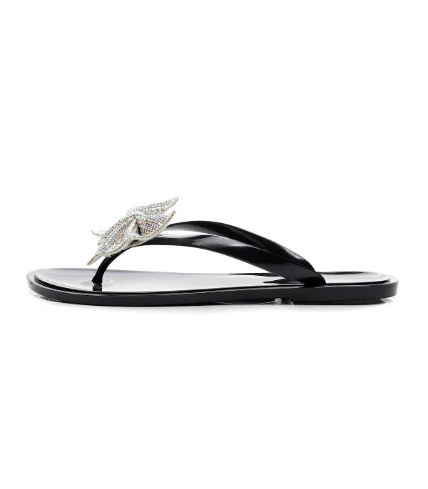 Infradito strass bow