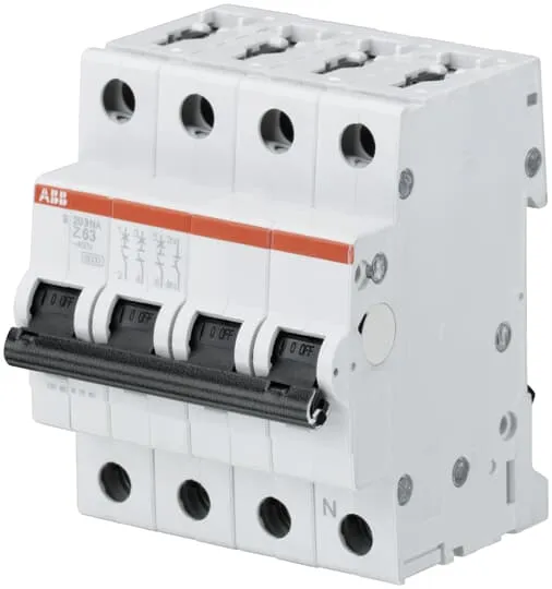 Interruttore magnetotermico ABB 3+N 16A, Tipo Z