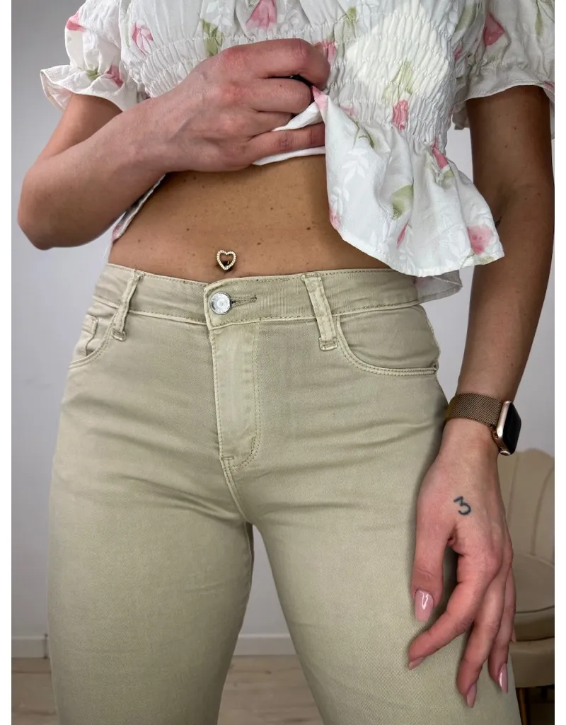 JEANS FLARE BEIGE