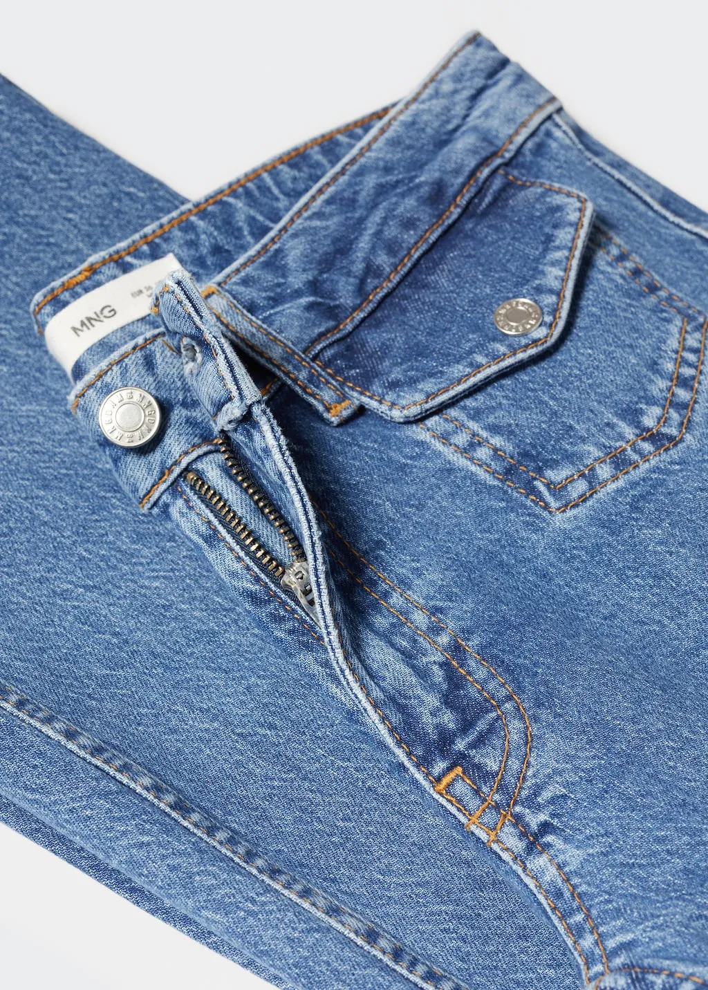Jeans flare tasche