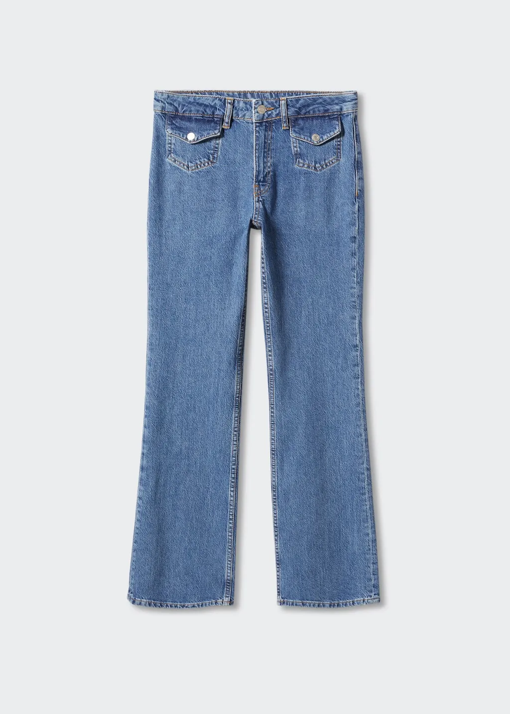 Jeans flare tasche