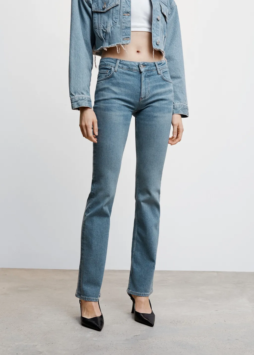 Jeans flare vita bassa