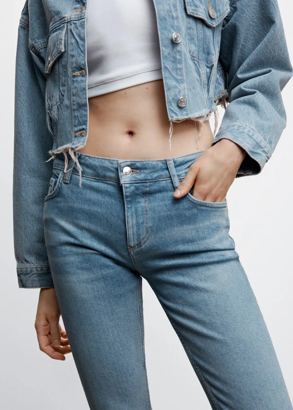 Jeans flare vita bassa