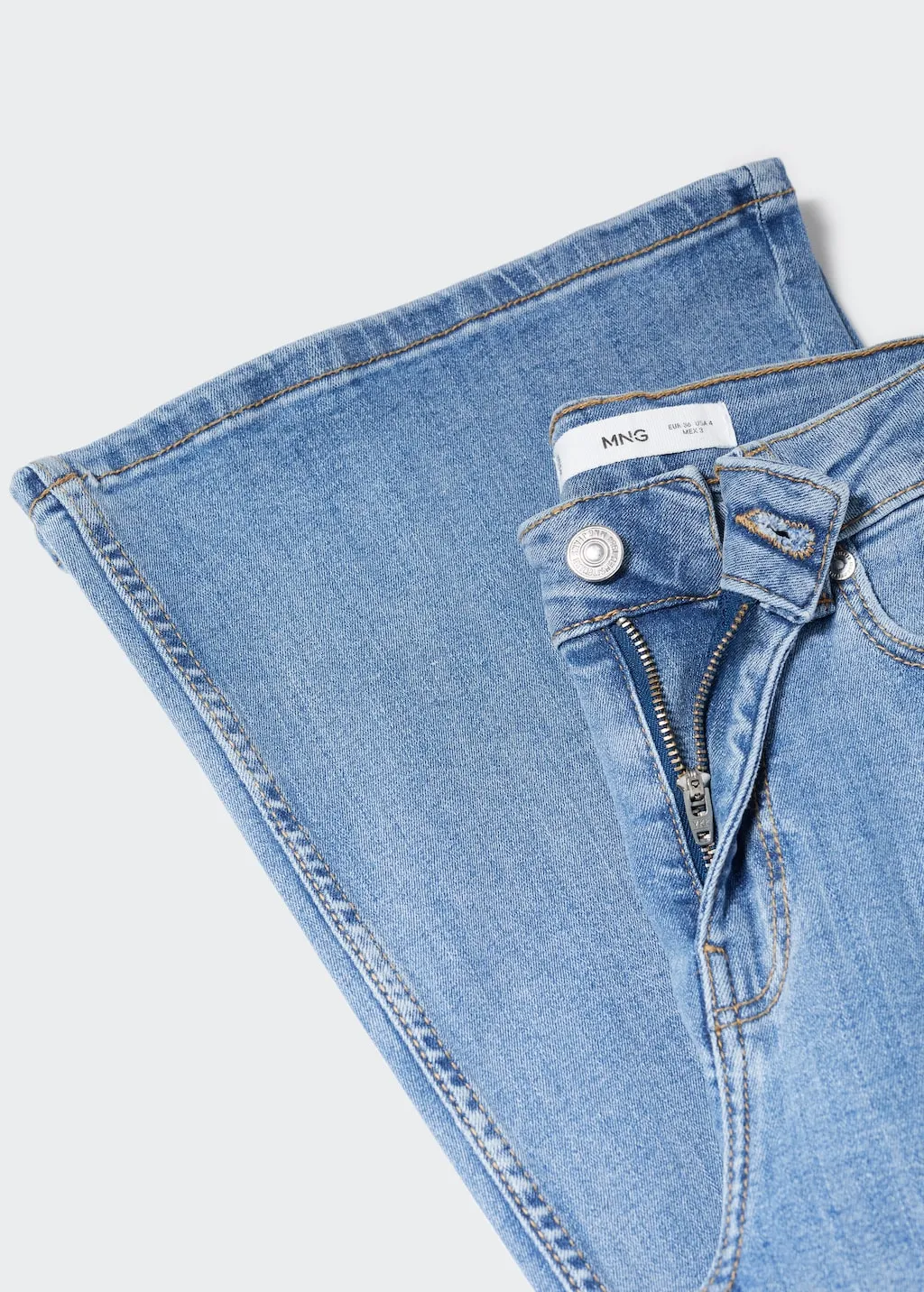 Jeans flare vita media
