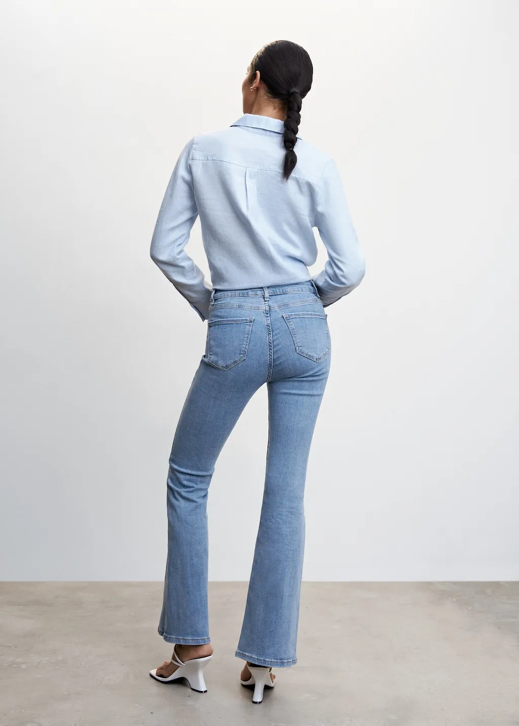 Jeans flare vita media