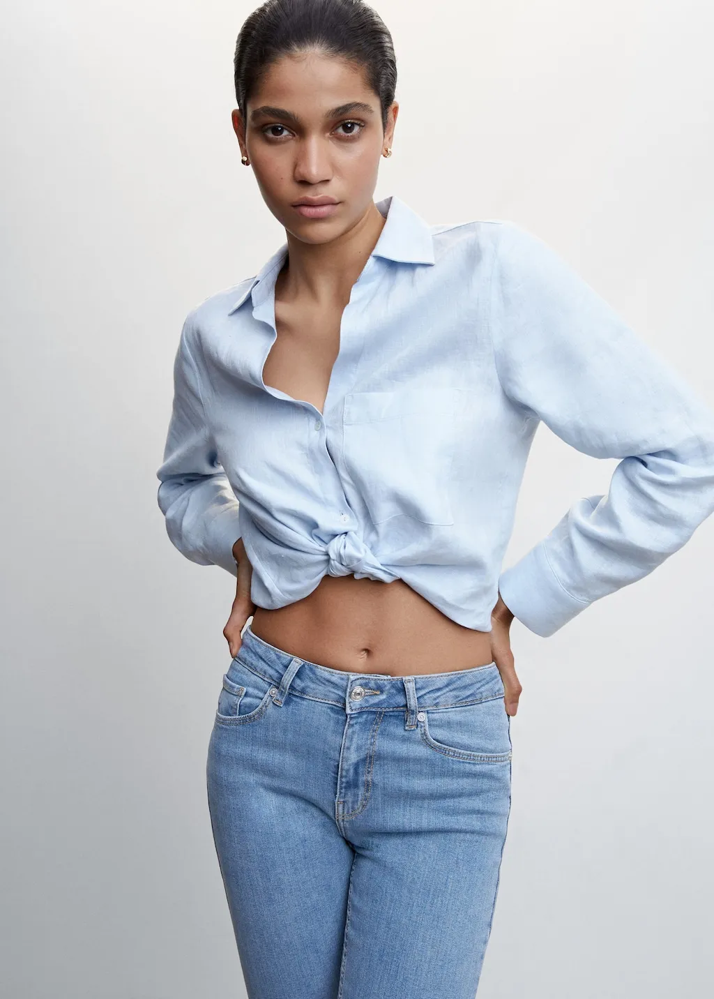 Jeans flare vita media