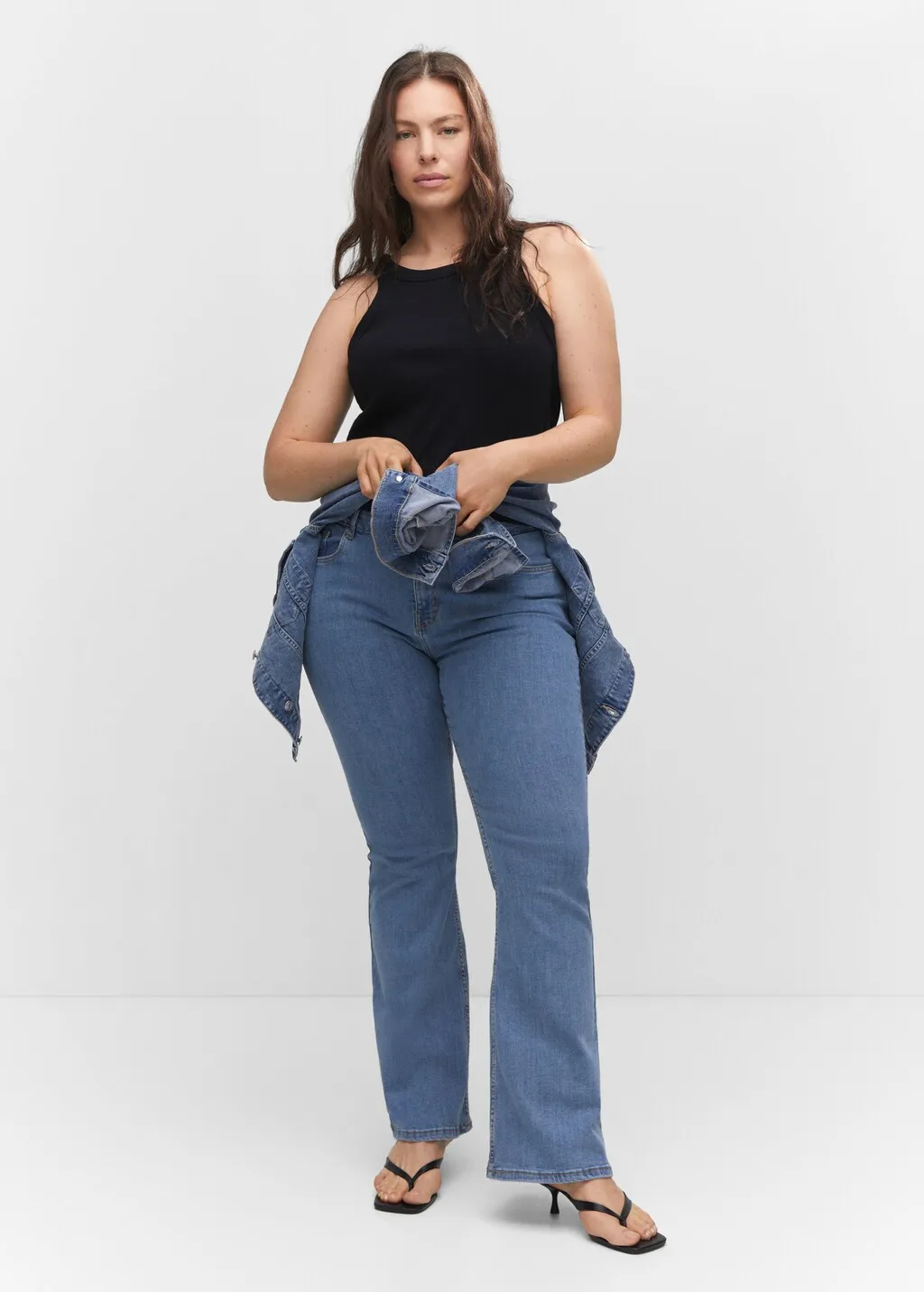 Jeans flare vita media
