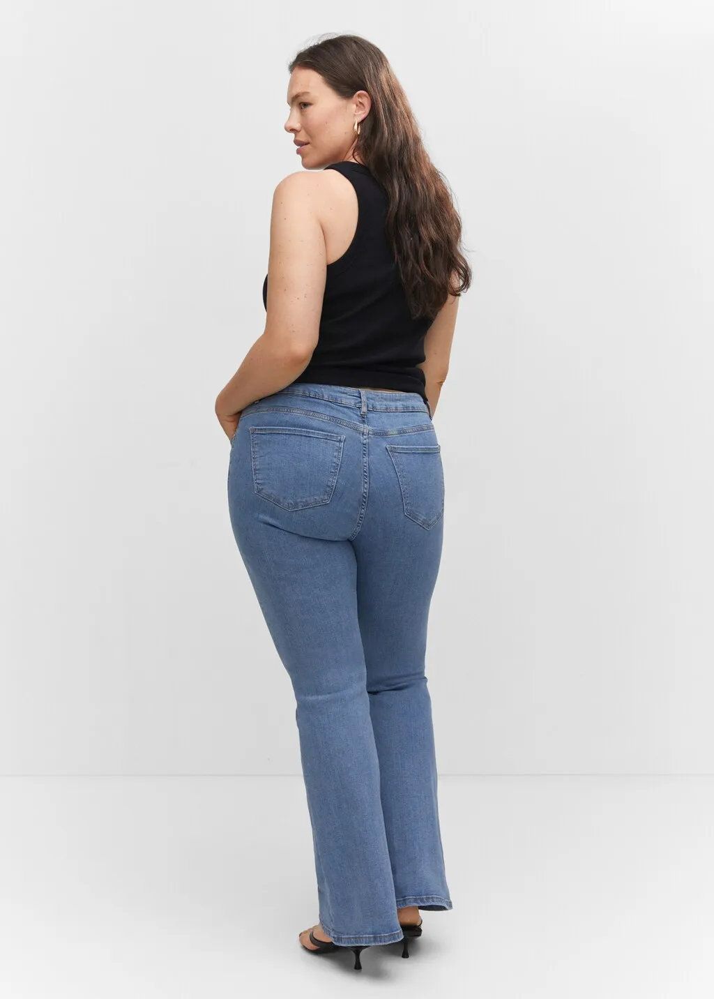 Jeans flare vita media