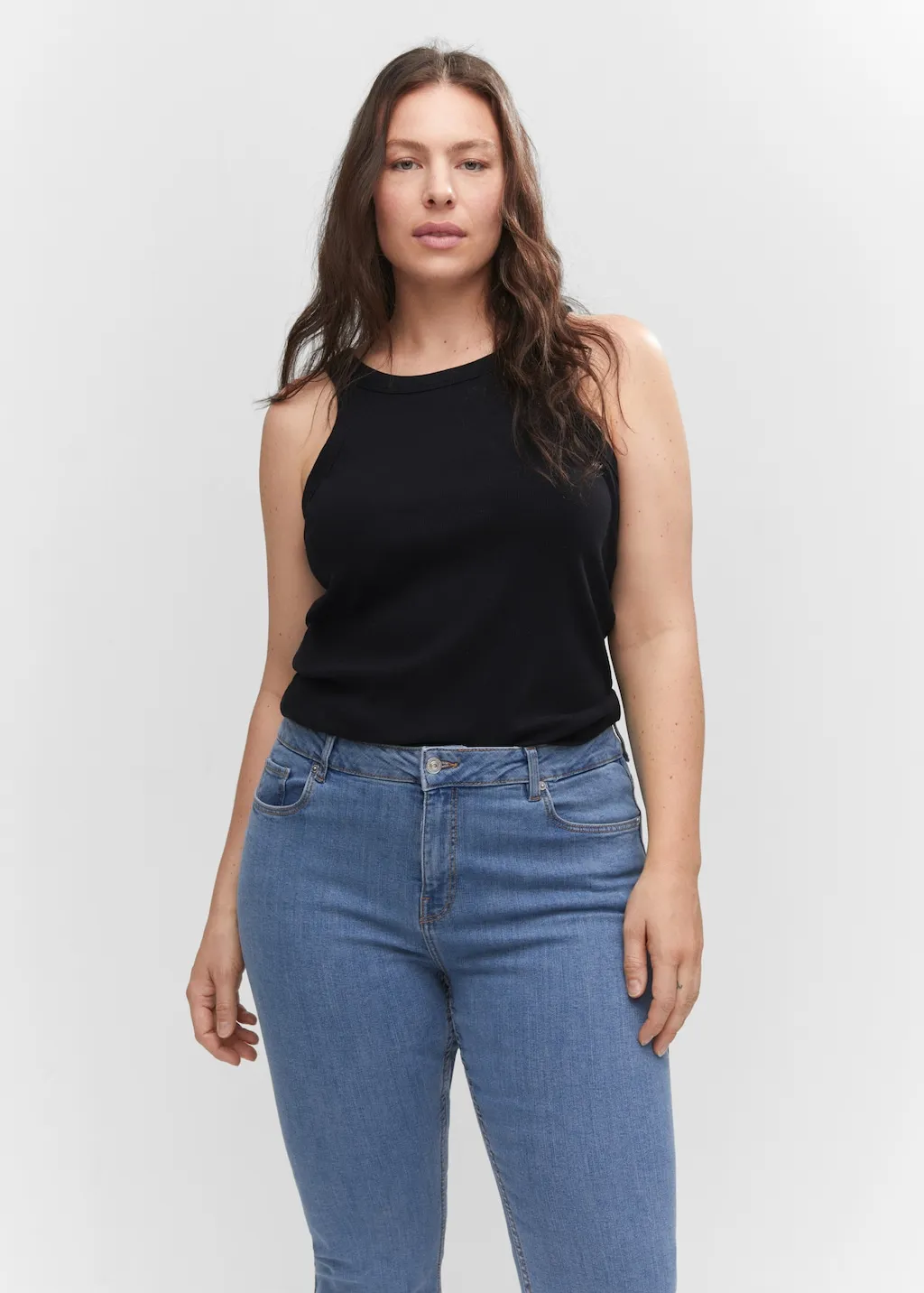Jeans flare vita media