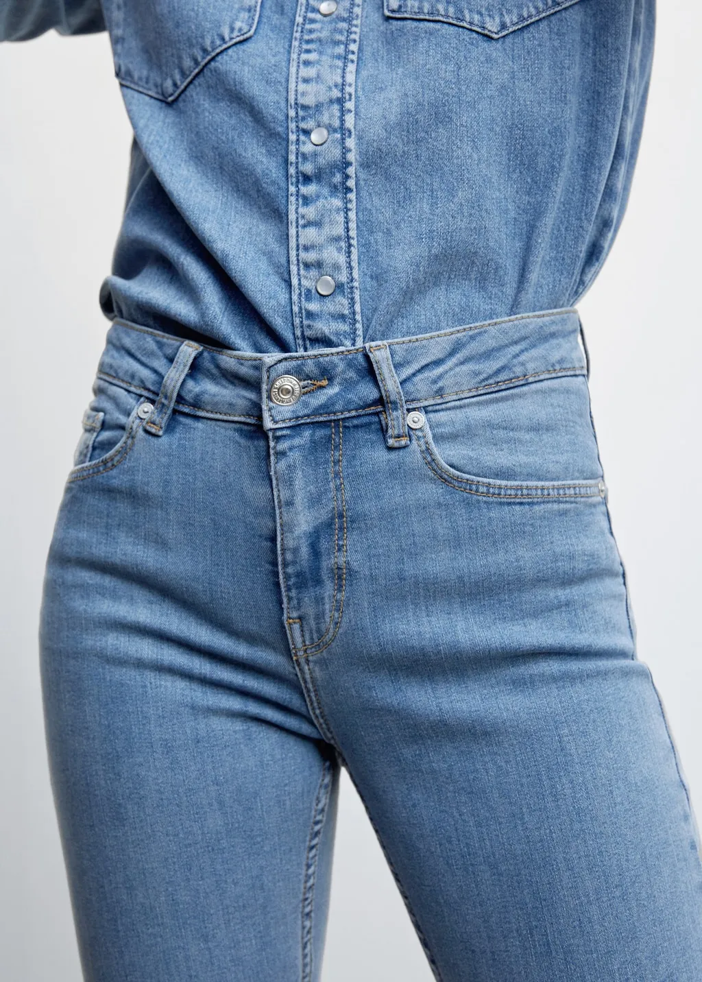 Jeans flare vita media