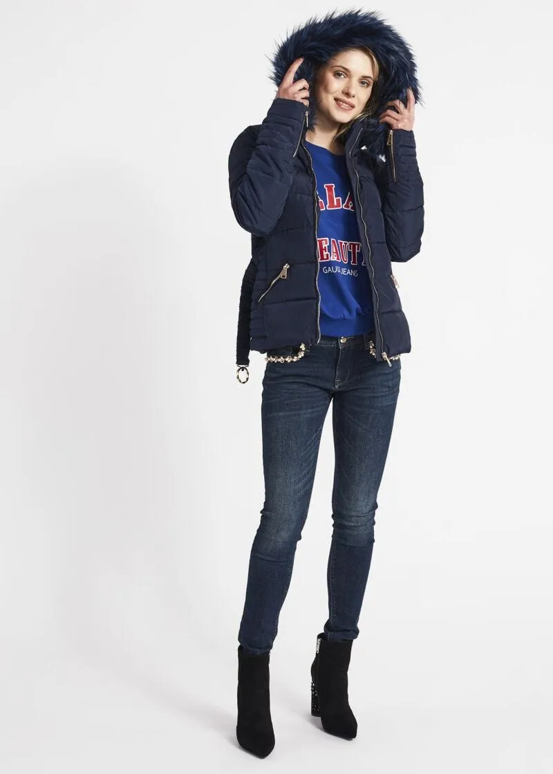 Jeans skinny con dettagli gioiello