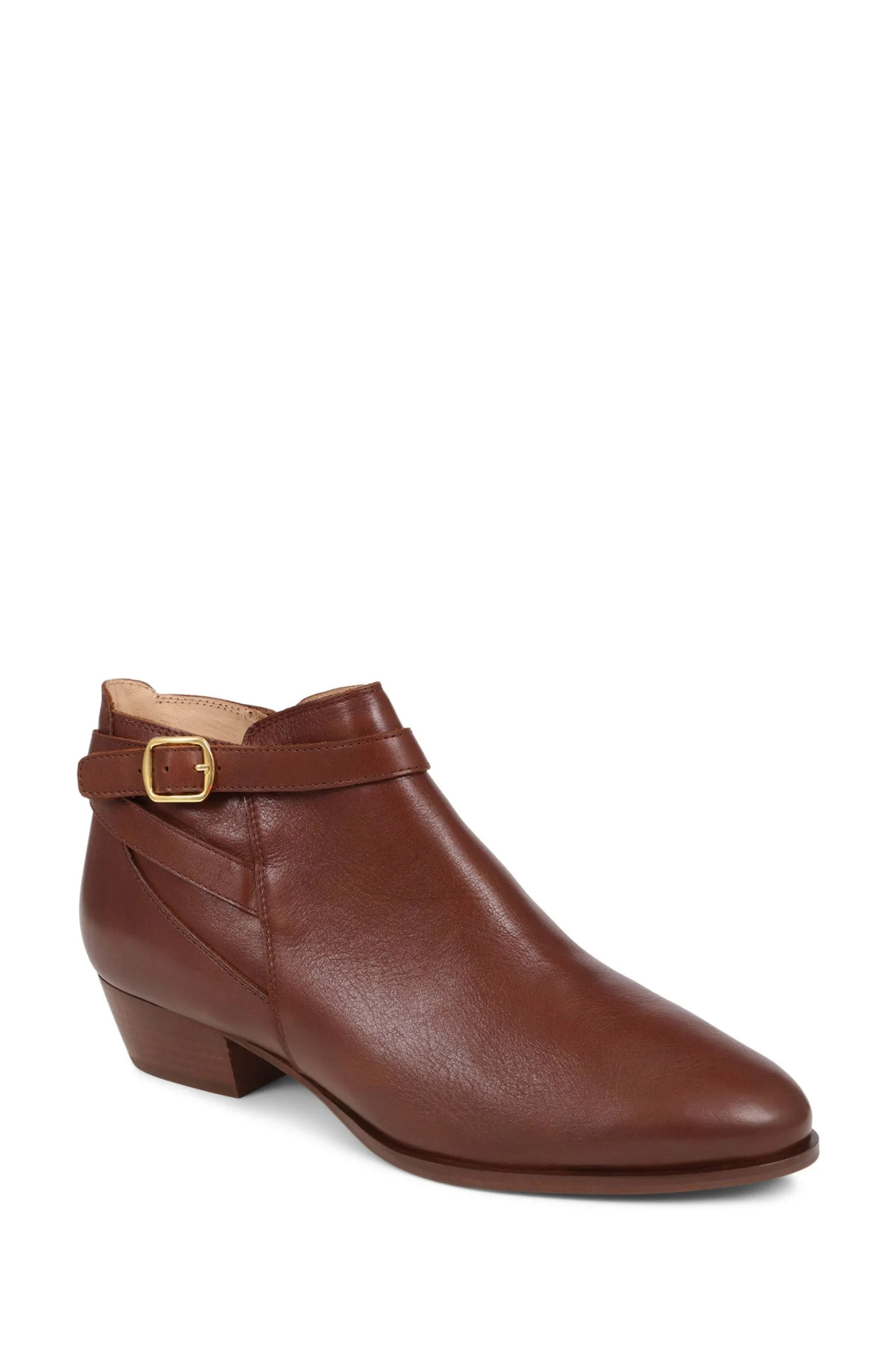 Jones Bootmaker Cream - Stivali alla caviglia in pelle con tacco e motivo fairlop