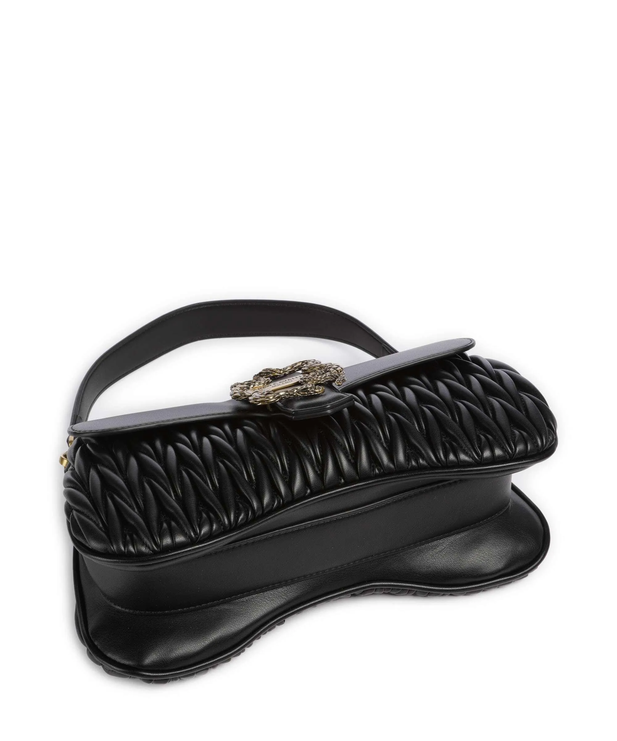  Just Cavalli Iconic Snake Style 1 Borsa a spalla pelle sintetica nero  