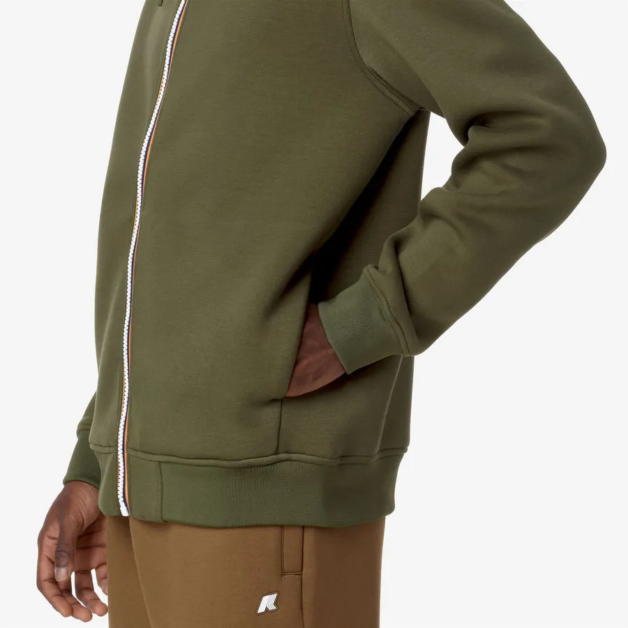 K-WAY Uomo Felpa Rainer Spacer Verde Cipresso