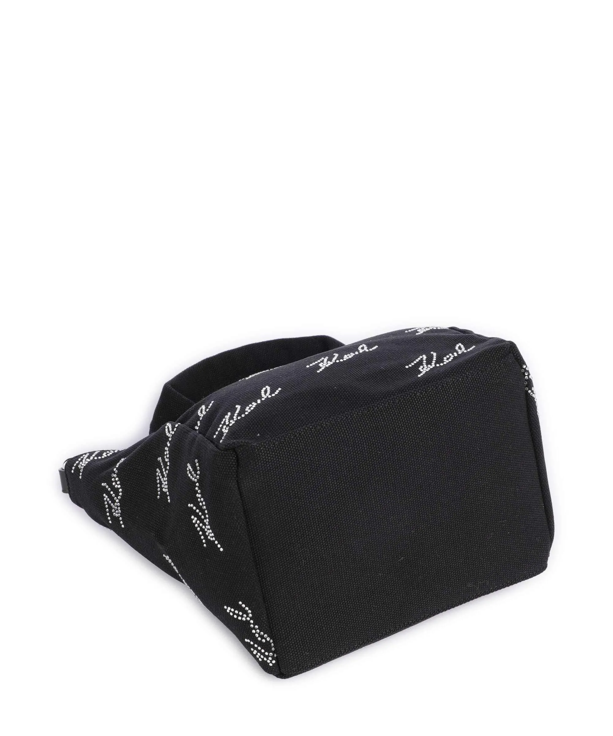  Karl Lagerfeld K/Signature Small Borsa a tracolla cotone nero  