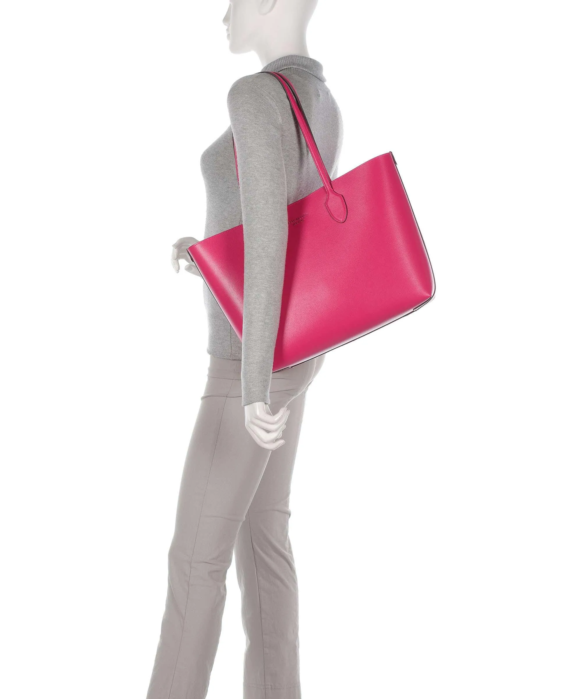  Kate Spade New York Bleecker Borsa shopper pelle di vacchetta saffiano pink  