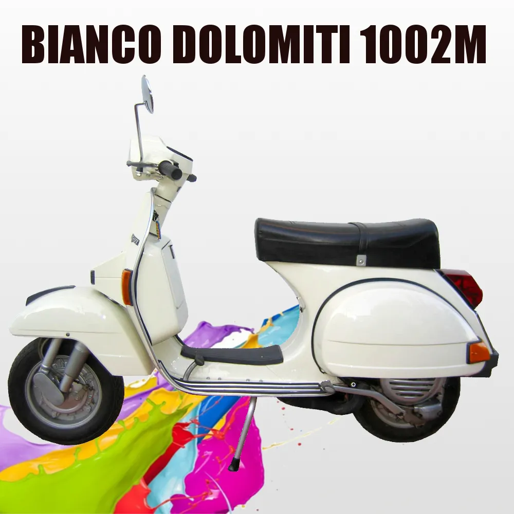 kit Vernice Acrilica 2K Bianco Dolomiti lucido diretto per Piaggio Vespa 500g 