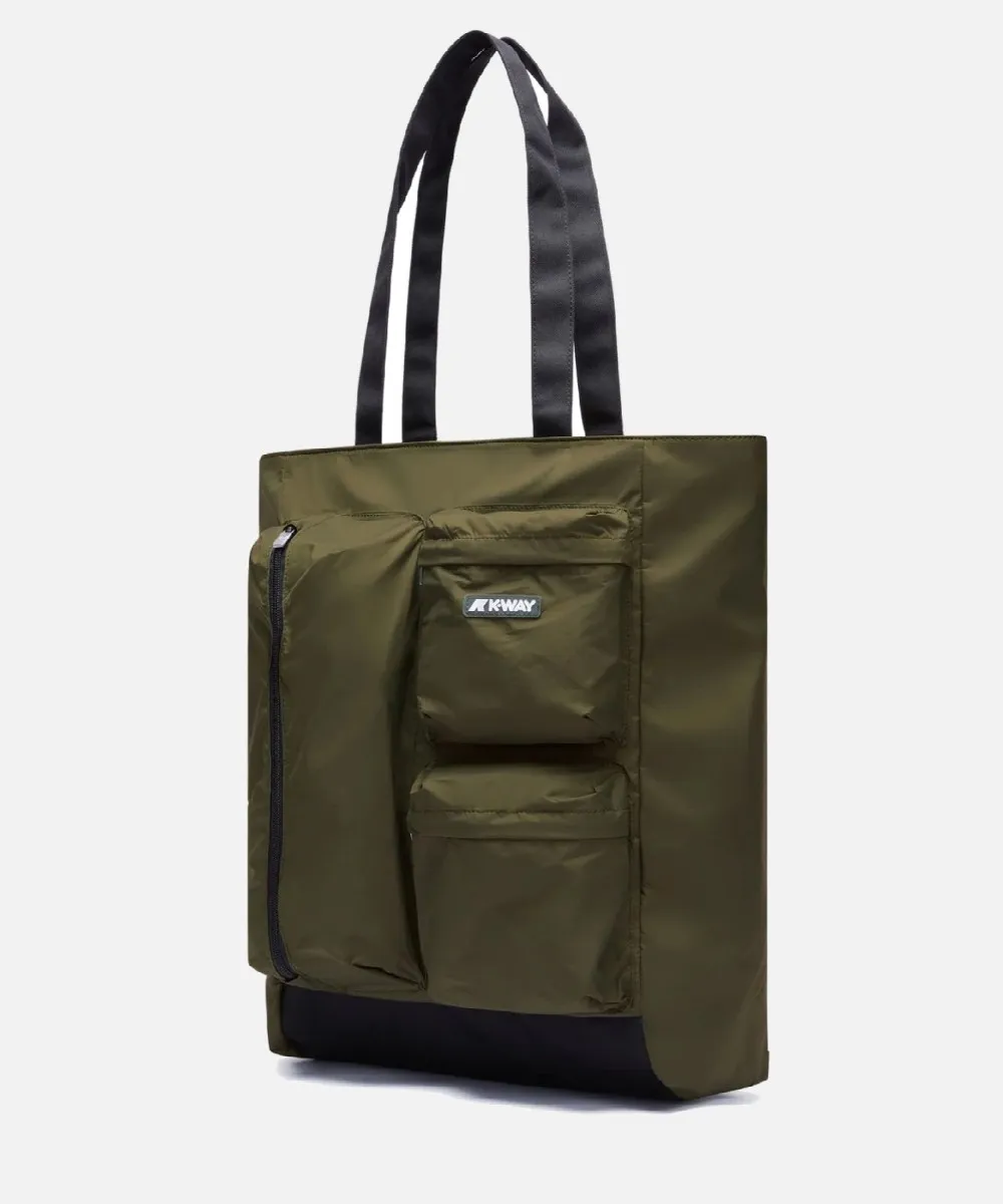 Kway Lorey borsa shopper media green blackish