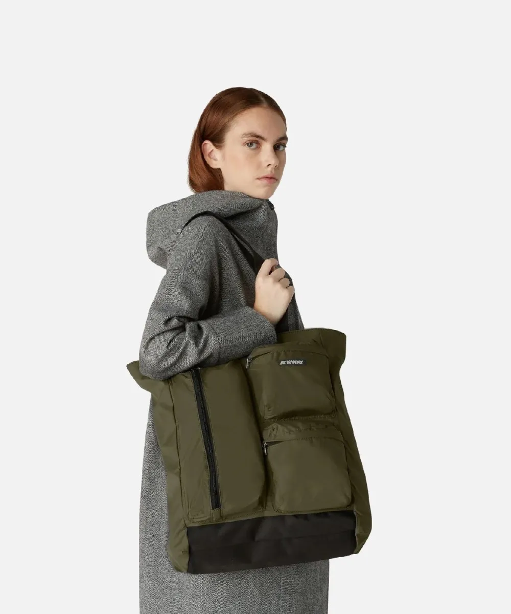 Kway Lorey borsa shopper media green blackish