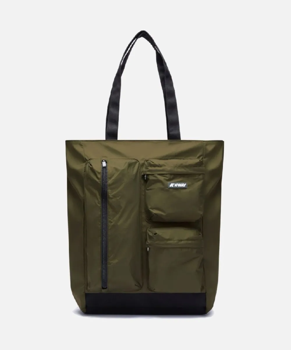 Kway Lorey borsa shopper media green blackish